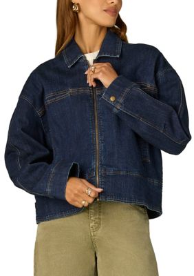 Wit & Wisdom Women's Zip Front Denim Jacket, XS