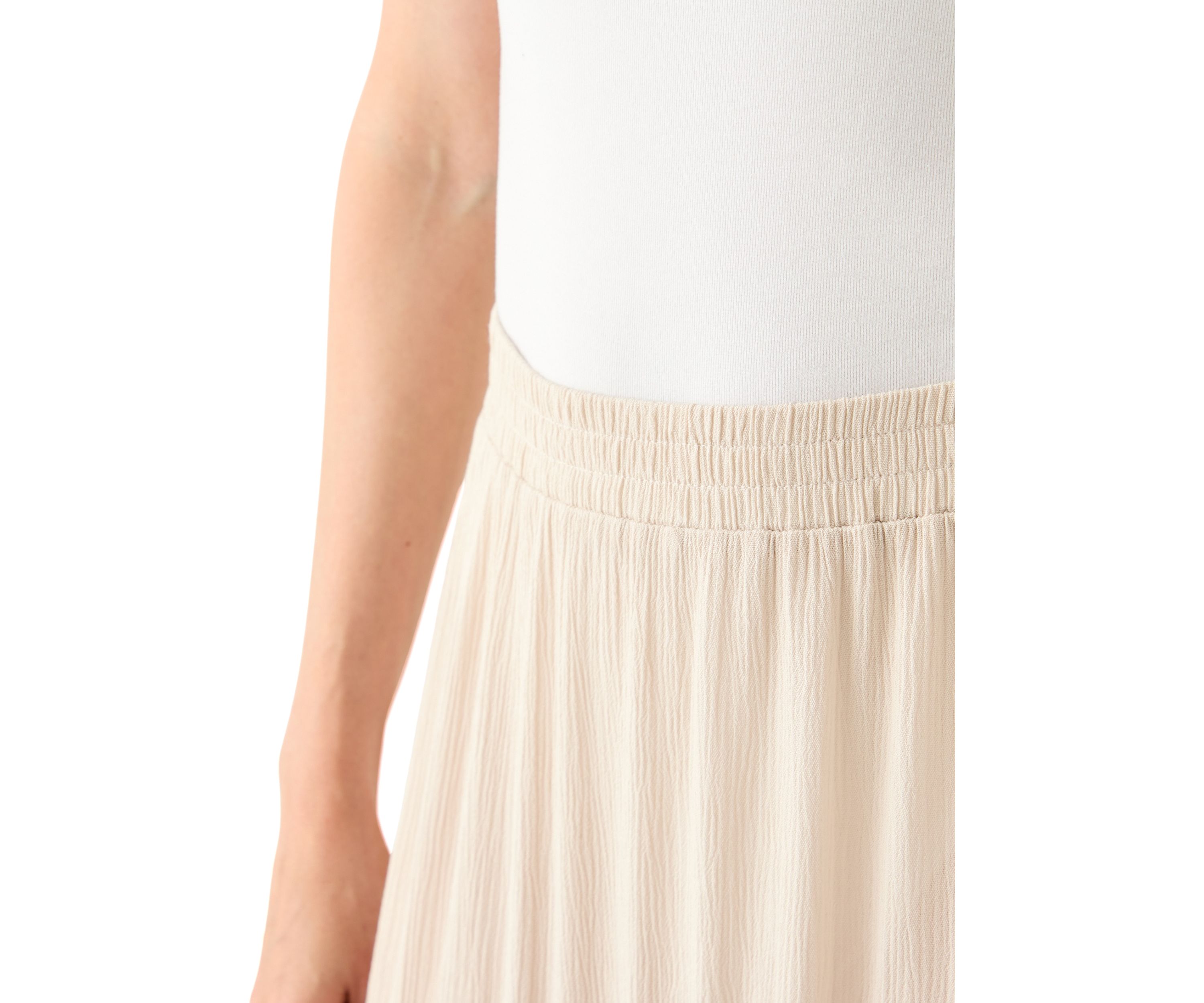 Womens Soft Tiered Maxi Skirt 