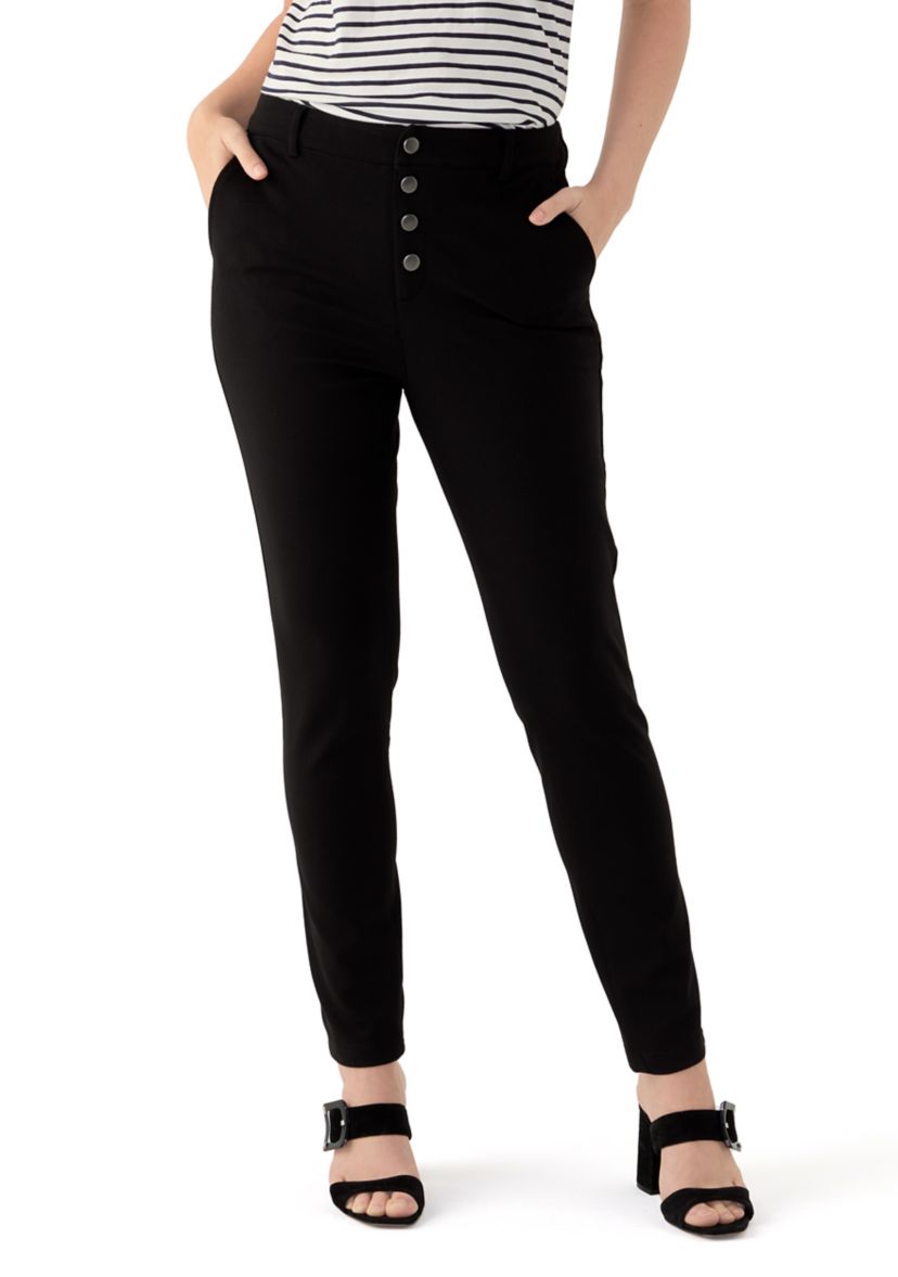 Womens Soft Denim Pull On Pants 