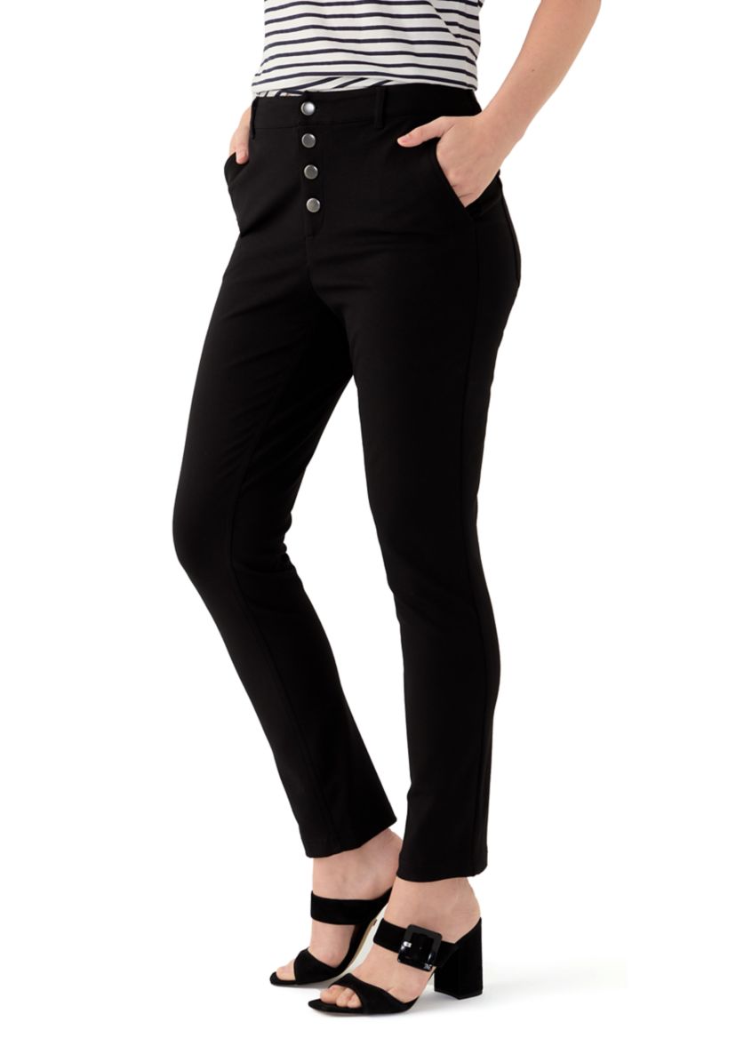 Womens Soft Denim Pull On Pants 