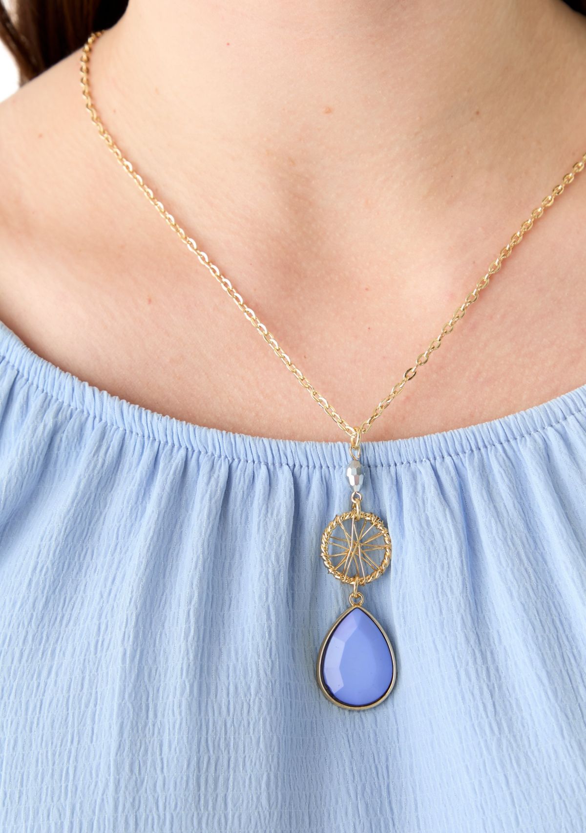 Womens 3/4 Ruffle Sleeve Blouse