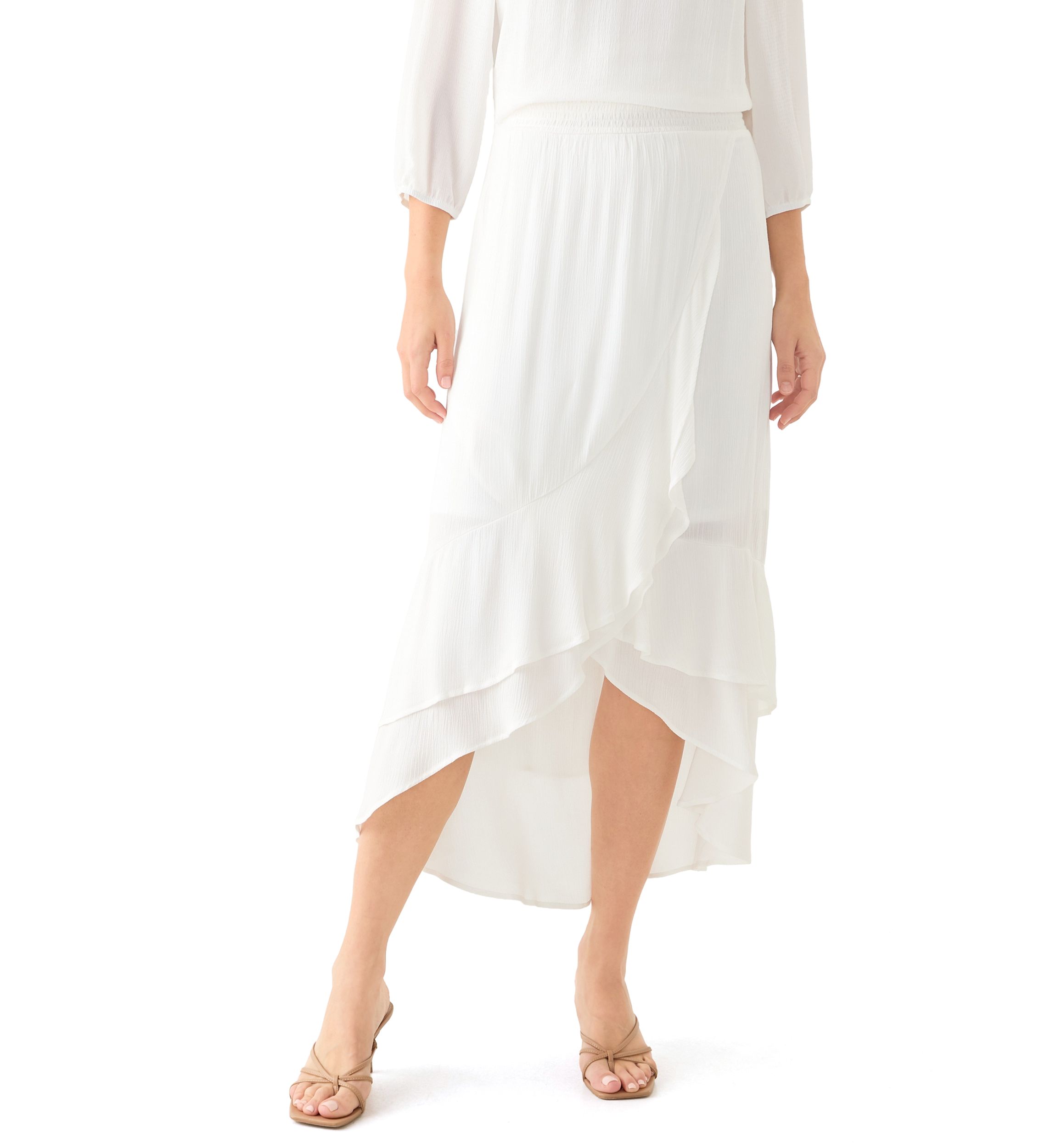 Womens Ruffle Maxi Skirt