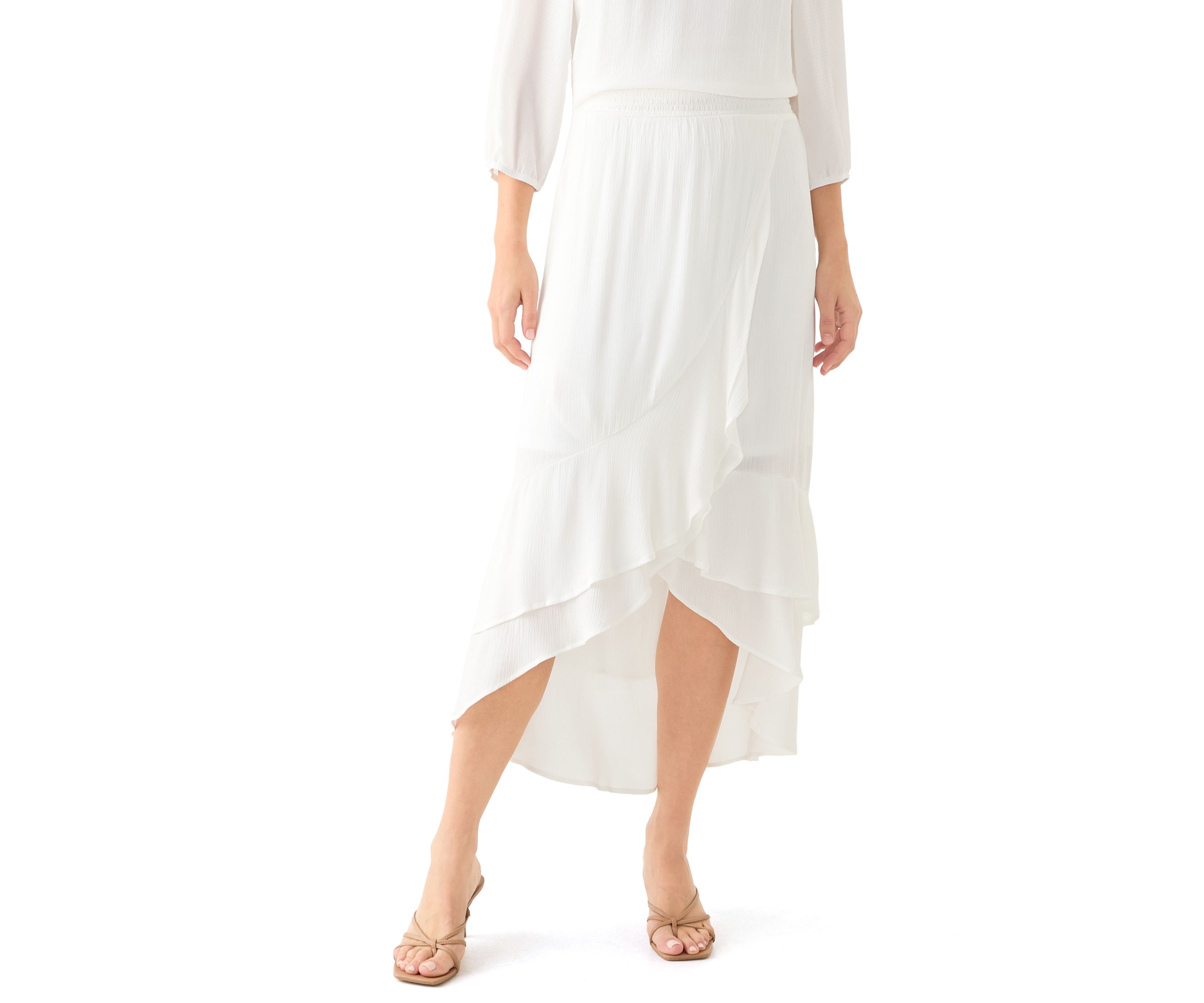 Womens Ruffle Maxi Skirt