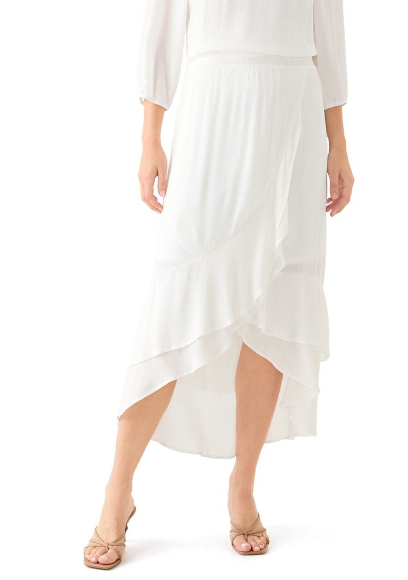 Womens Ruffle Maxi Skirt