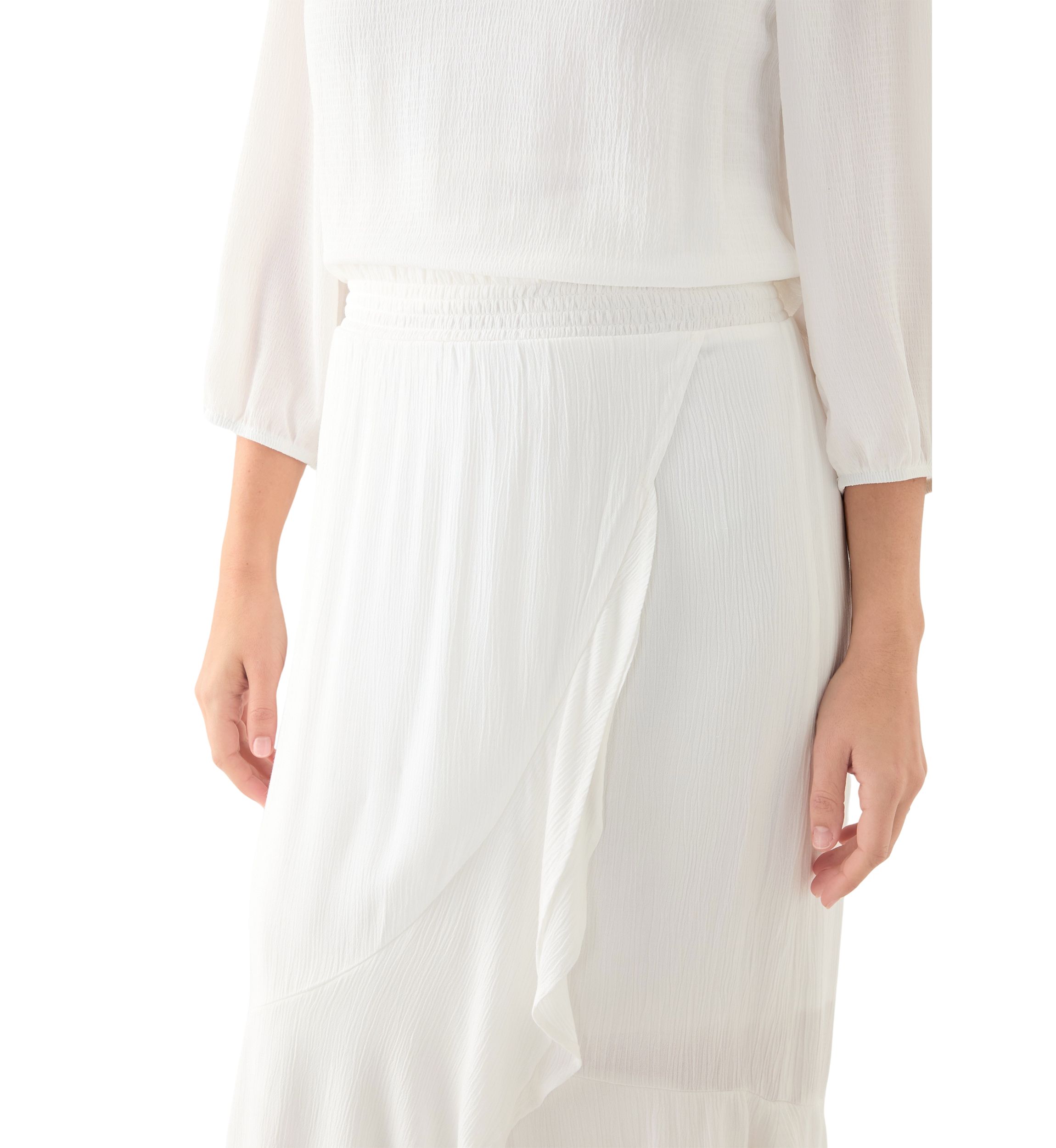 Womens Ruffle Maxi Skirt