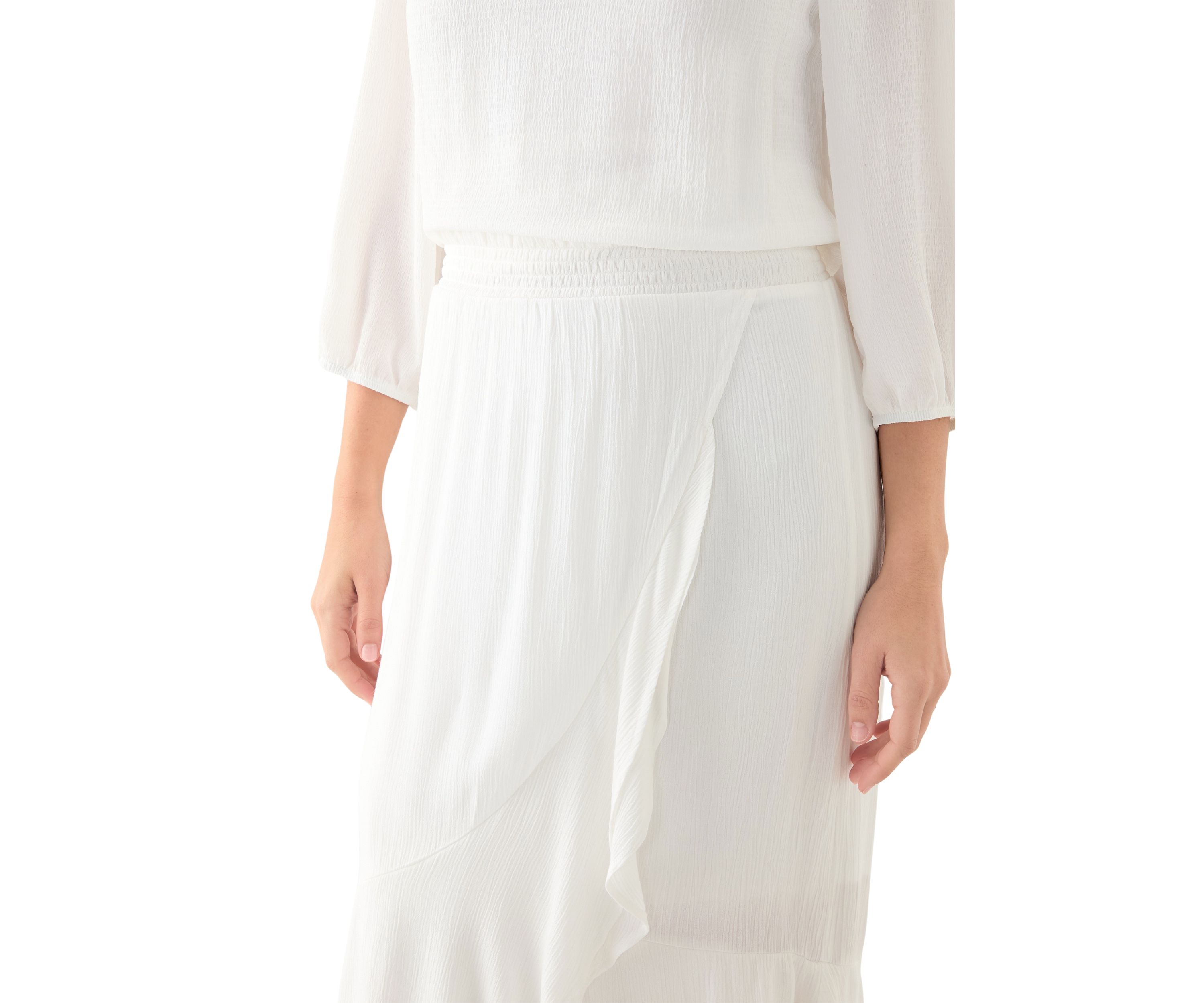 Womens Ruffle Maxi Skirt