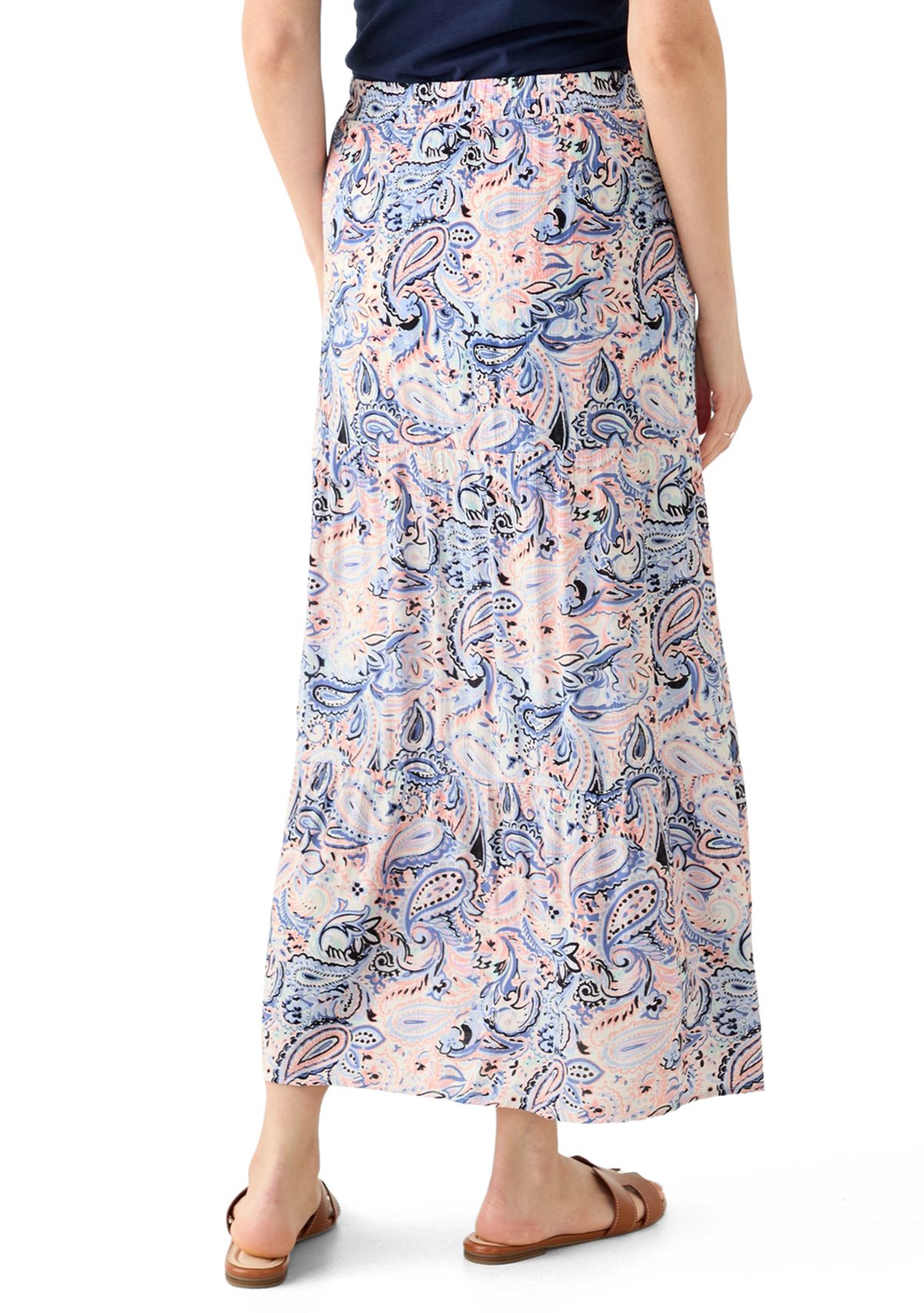 Womens Printed Maxi Skirt