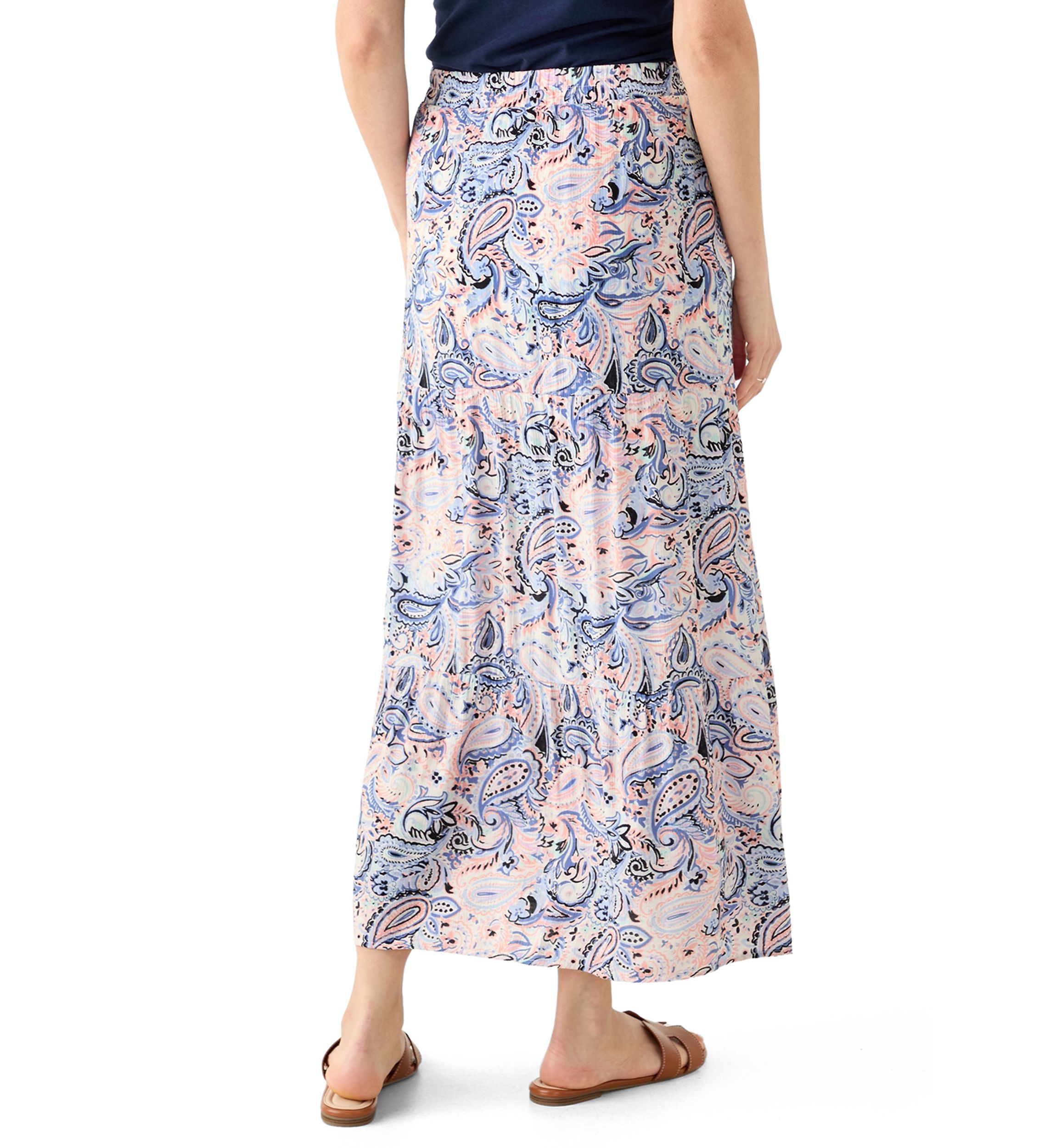 Womens Printed Maxi Skirt