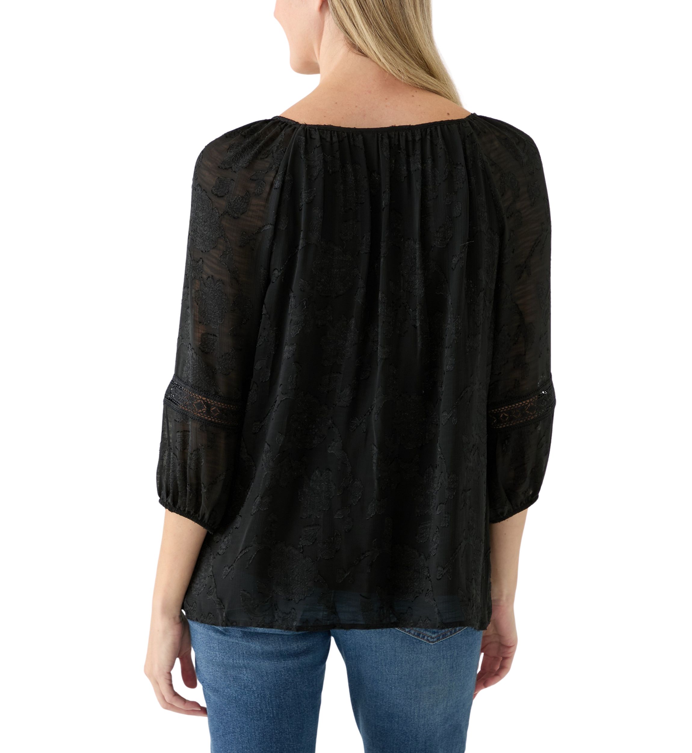 Womens 3/4 Bell Sleeve Top 