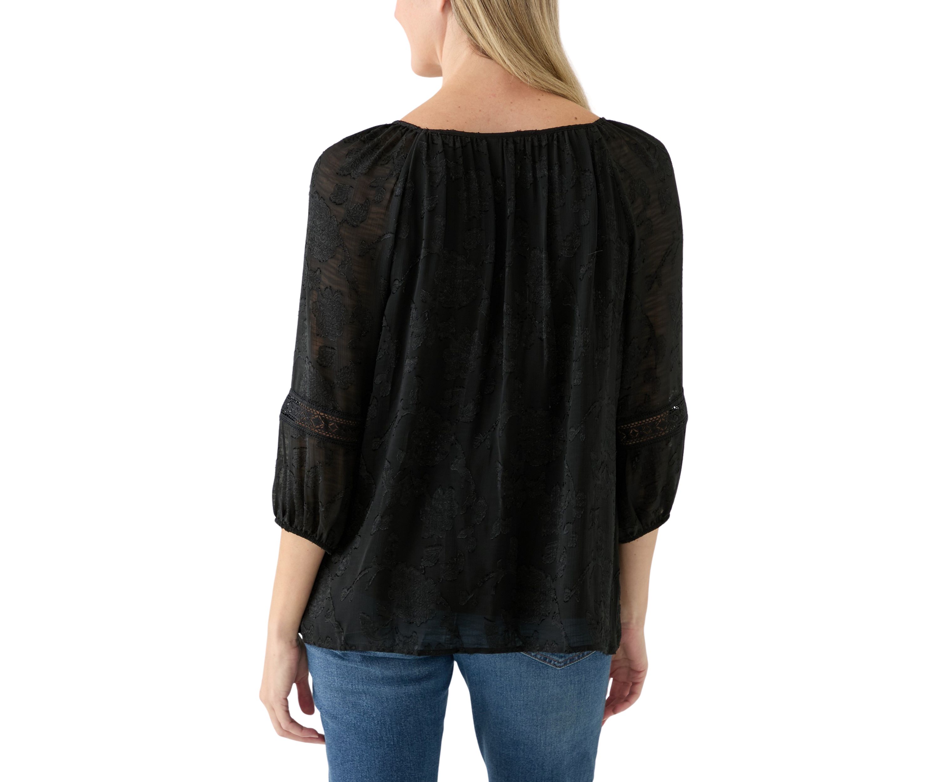 Womens 3/4 Bell Sleeve Top 