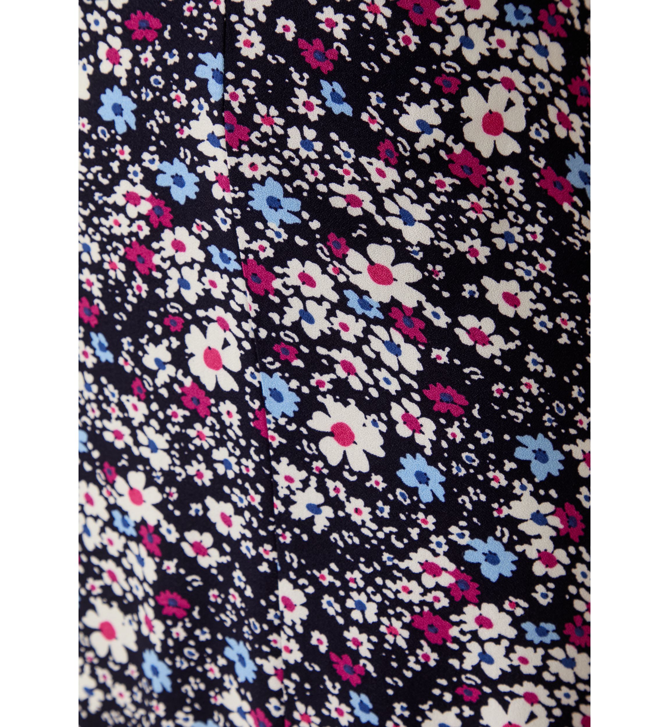 Womens Printed Midi Skirt