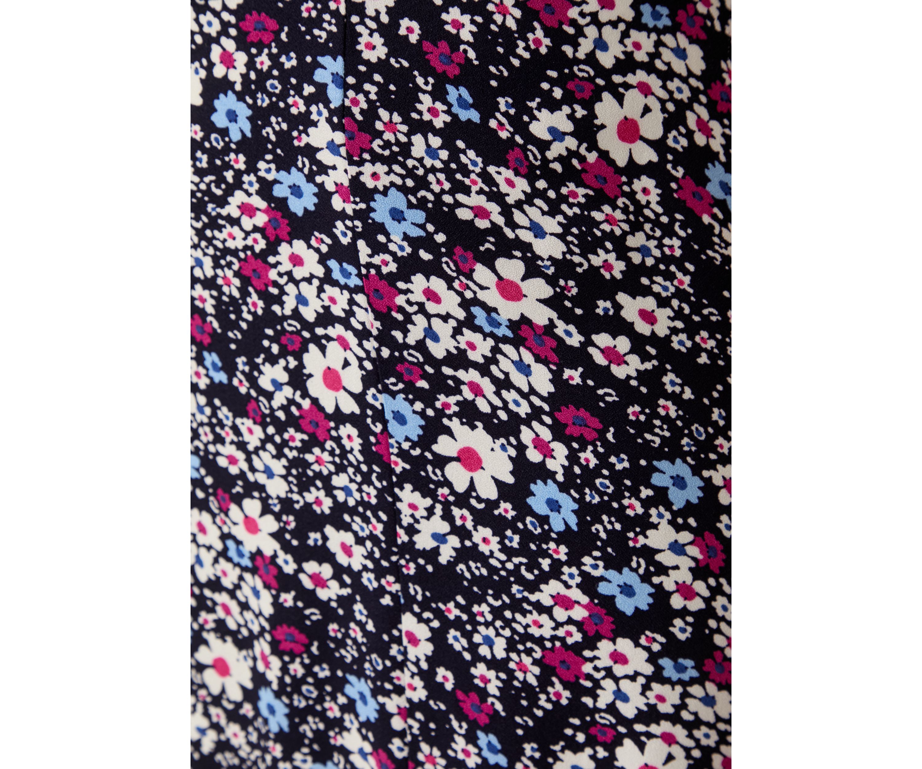 Womens Printed Midi Skirt