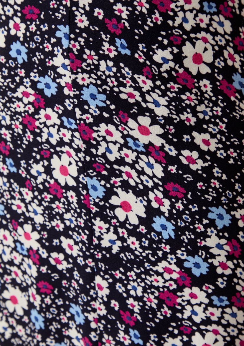 Womens Printed Midi Skirt