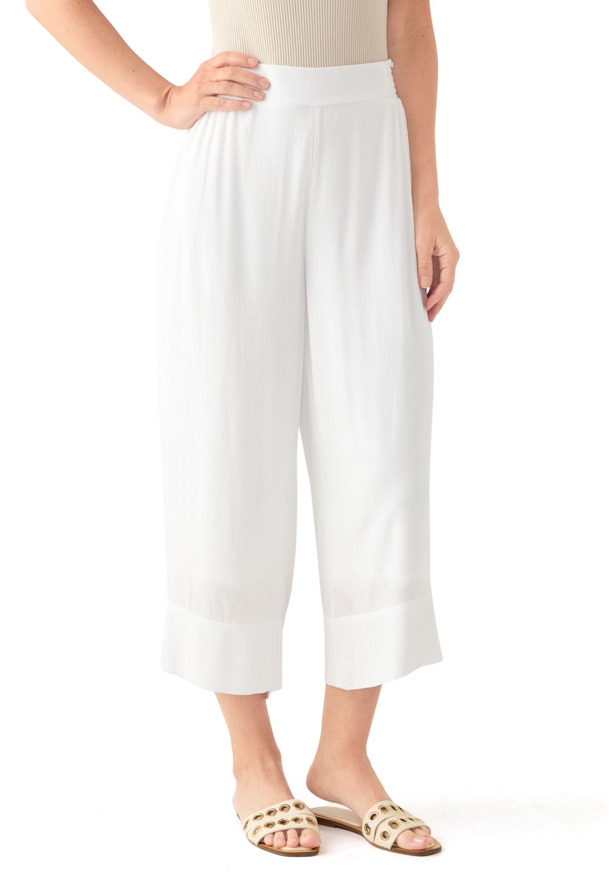 Womens Smocked Waist Pants