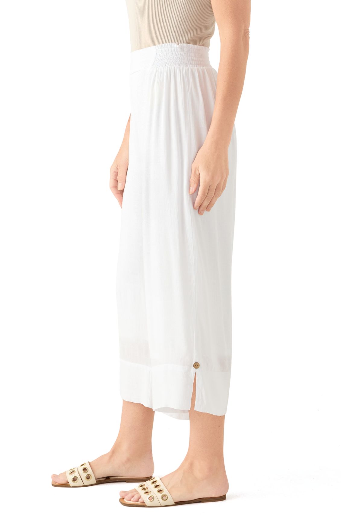 Womens Smocked Waist Pants