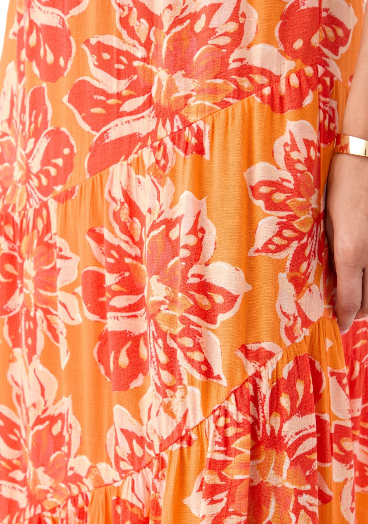 Womens Soft Printed Maxi Skirt