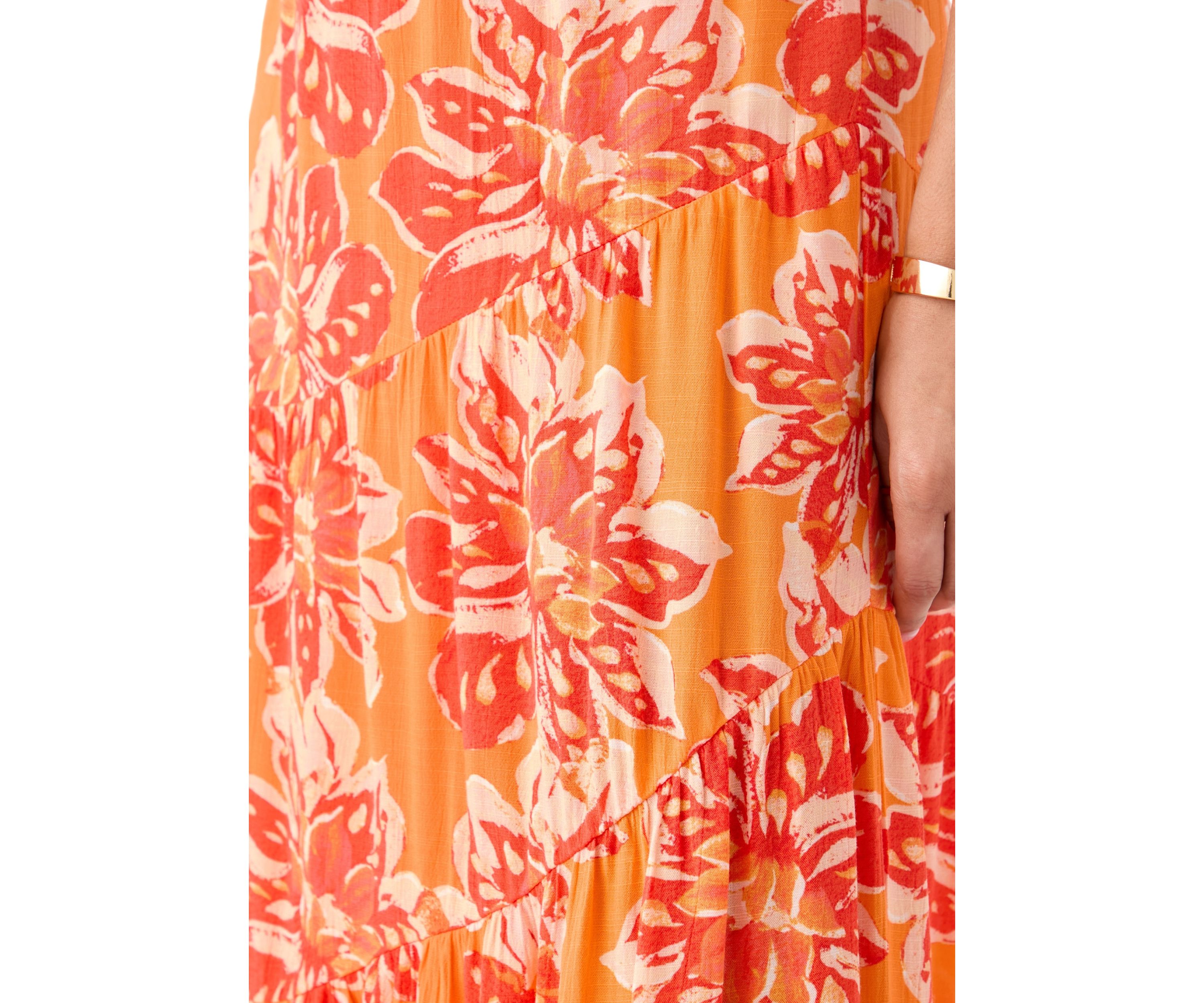 Womens Soft Printed Maxi Skirt