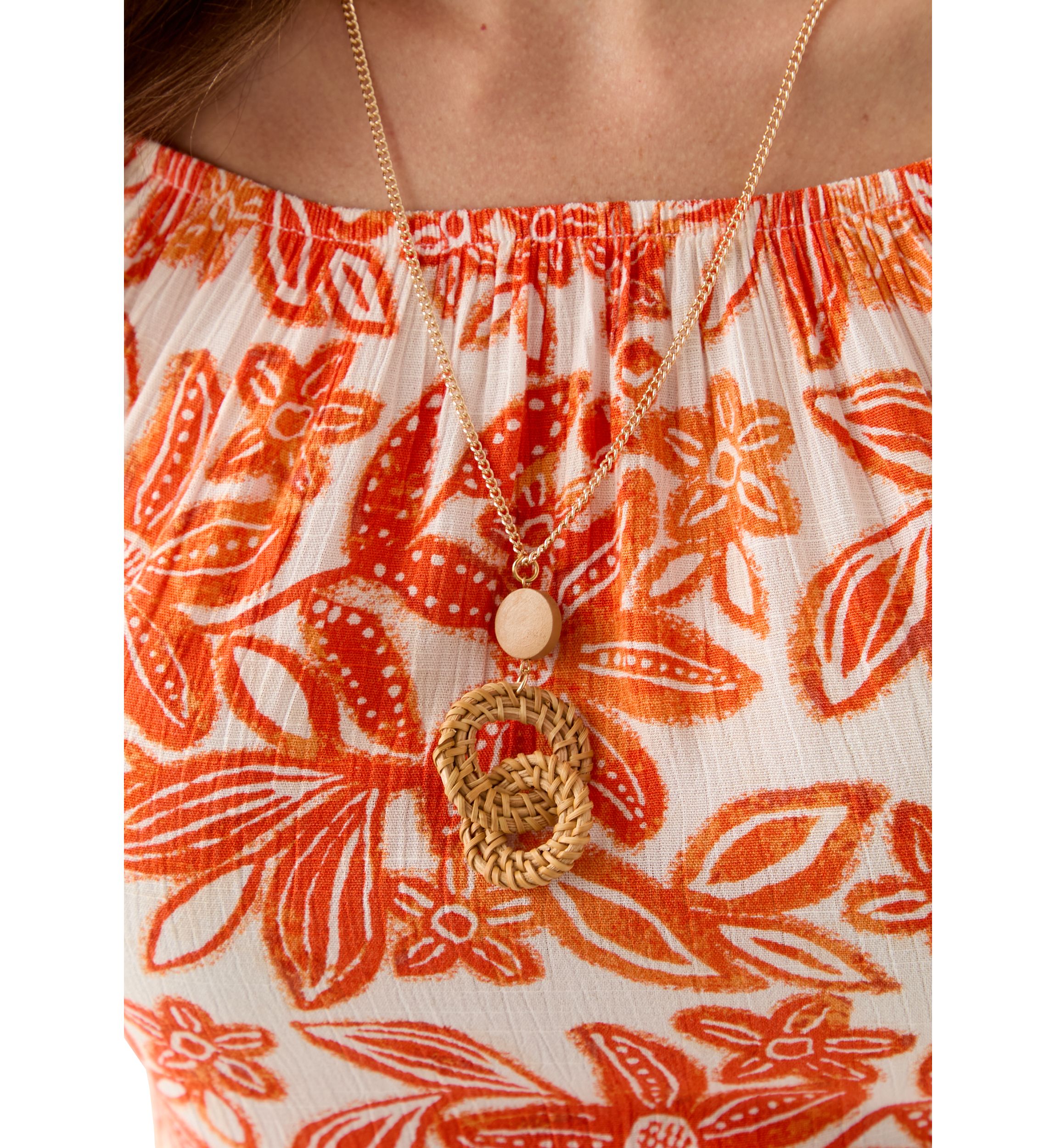 Womens Short Sleeve Printed Blouse with Trim