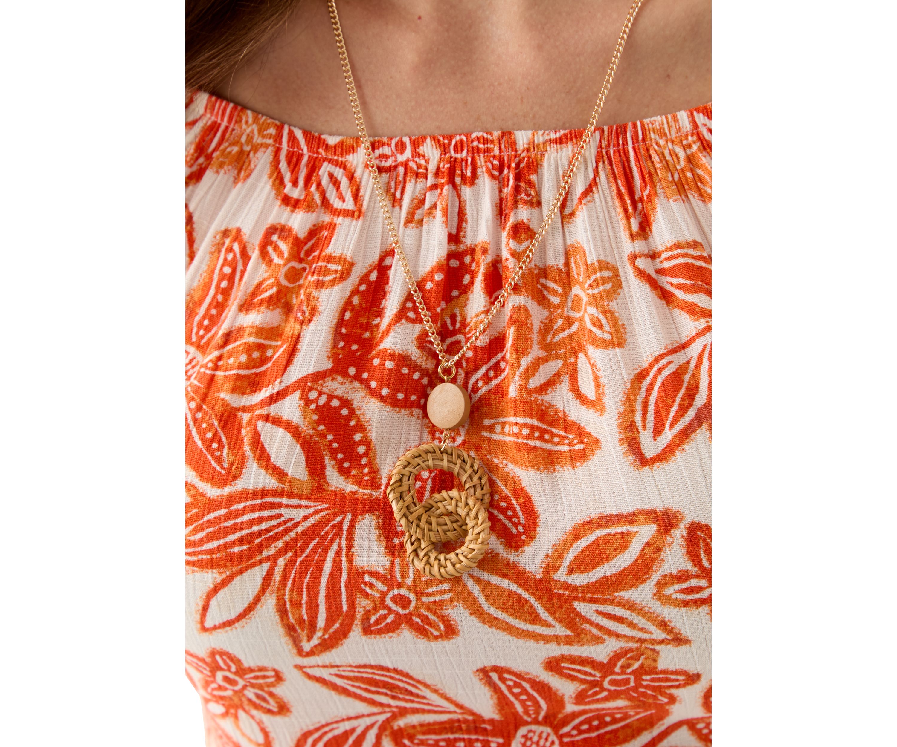 Womens Short Sleeve Printed Blouse with Trim