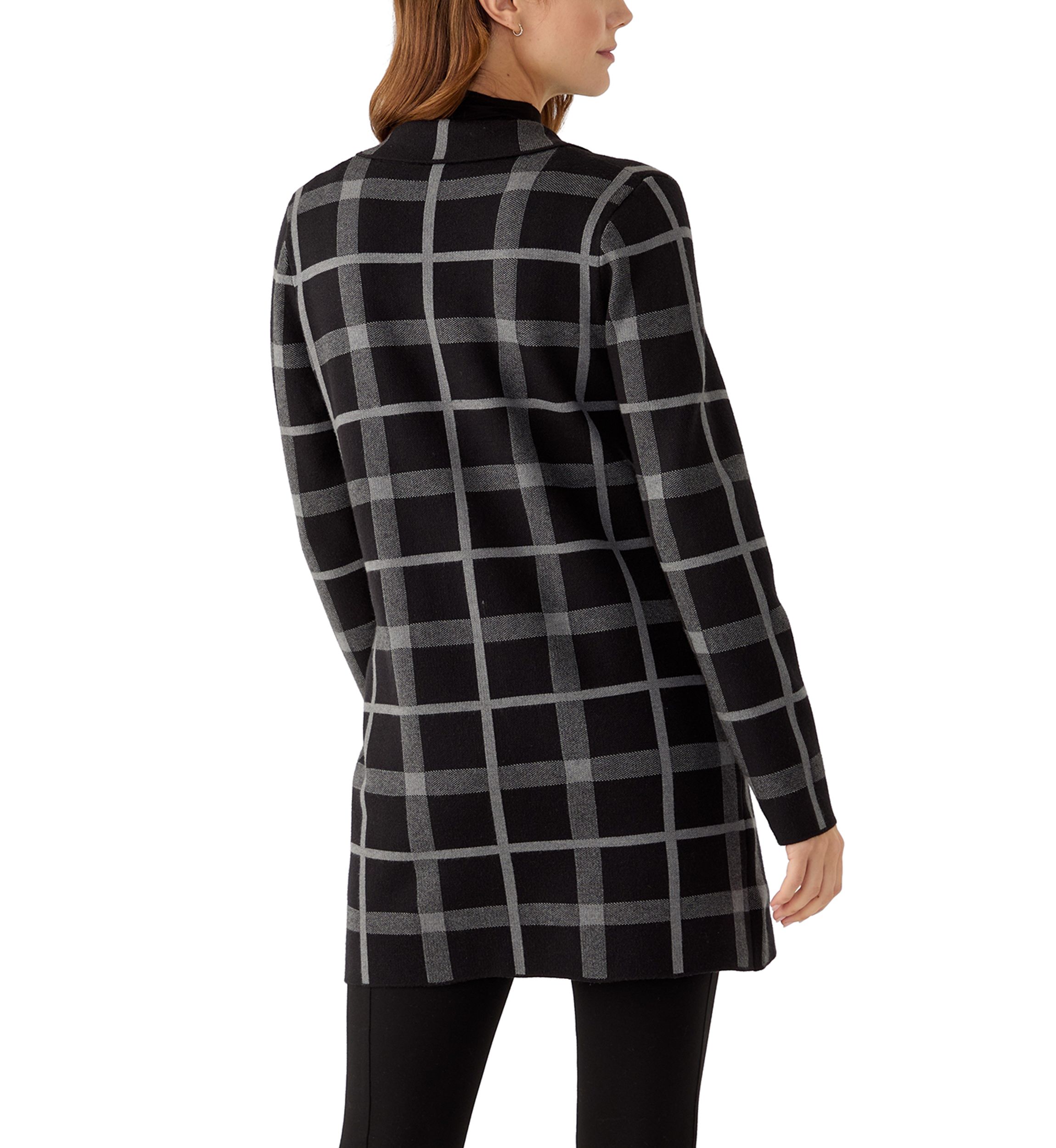 Womens Long Sleeve Printed Coatigan