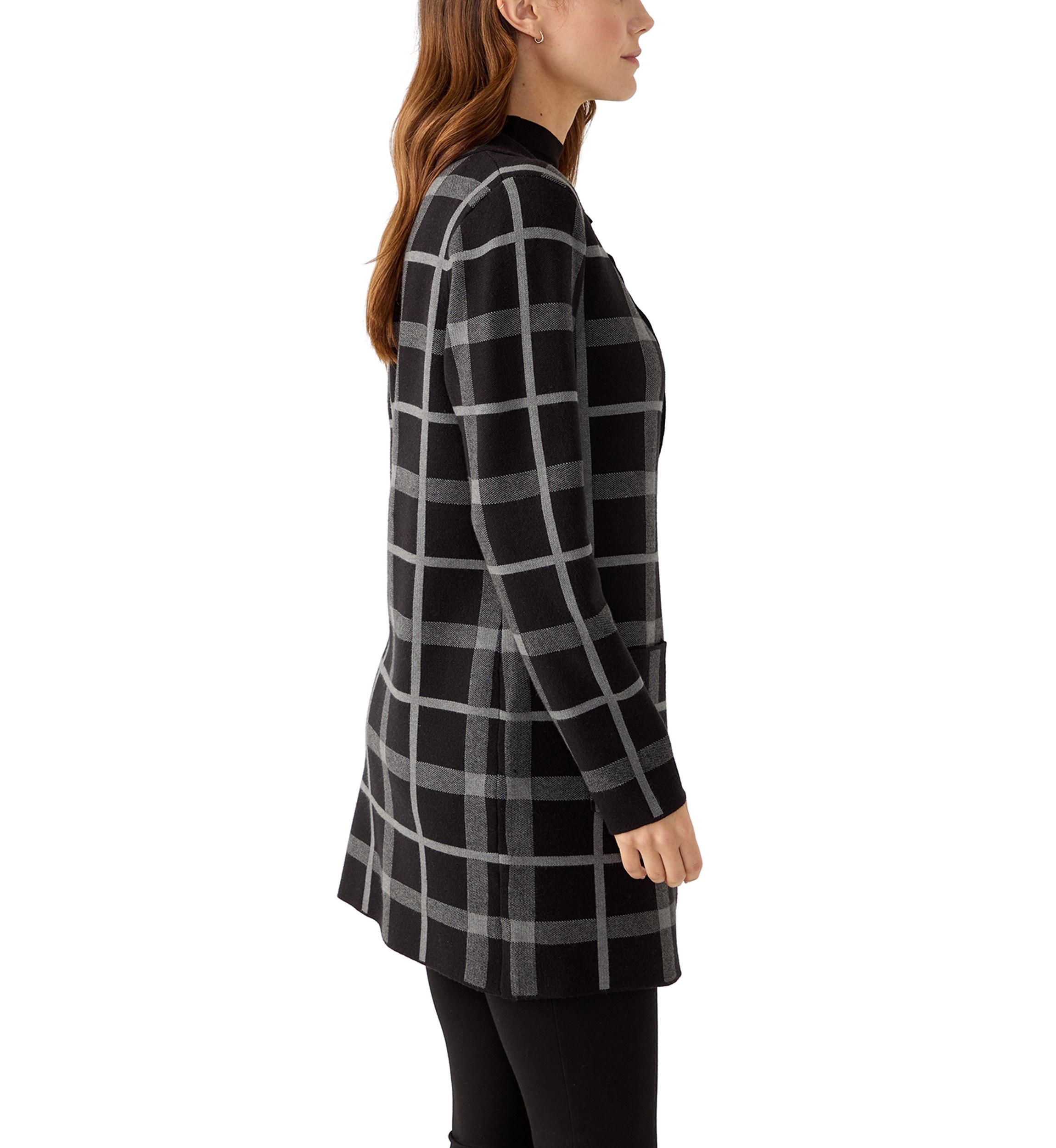 Womens Long Sleeve Printed Coatigan
