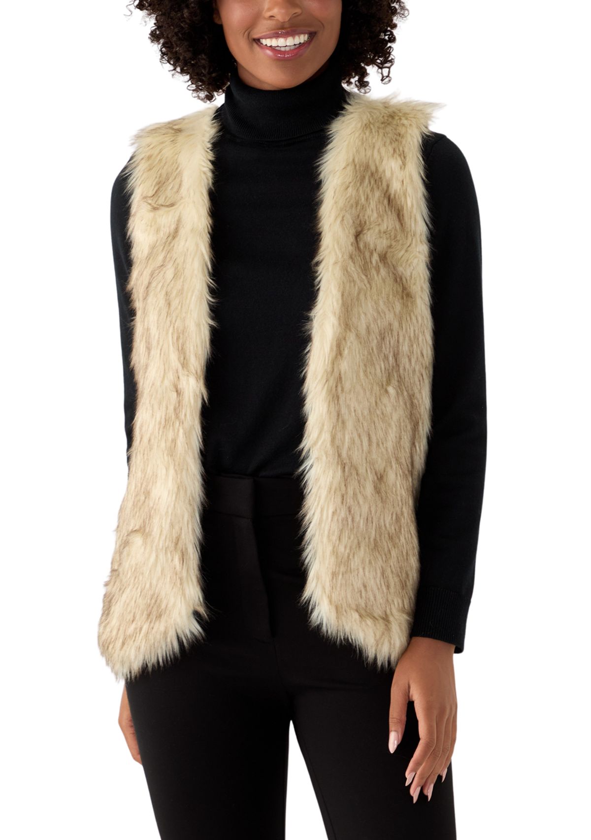 Womens Sleeveless Fur Vest