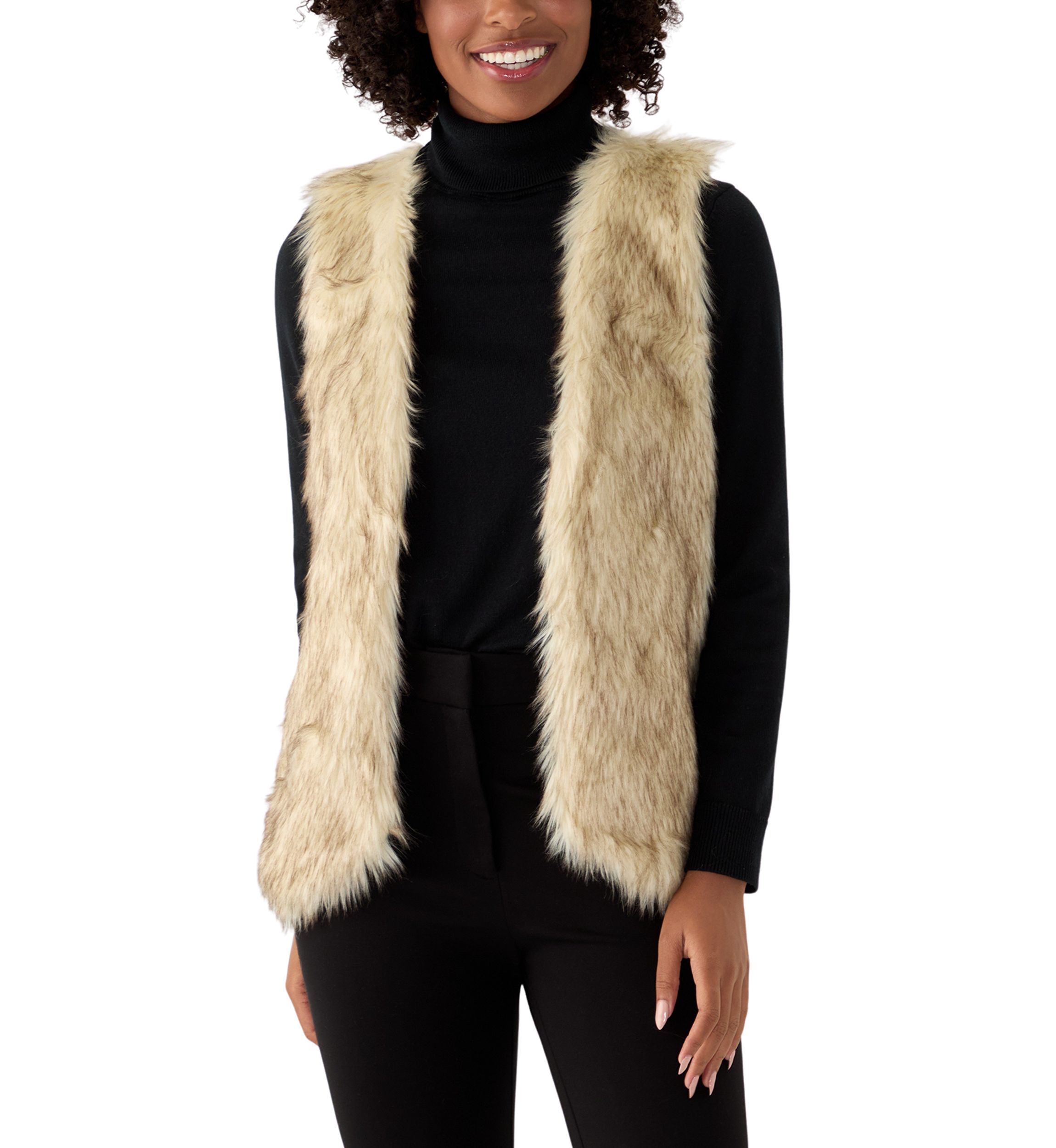 Womens Sleeveless Fur Vest