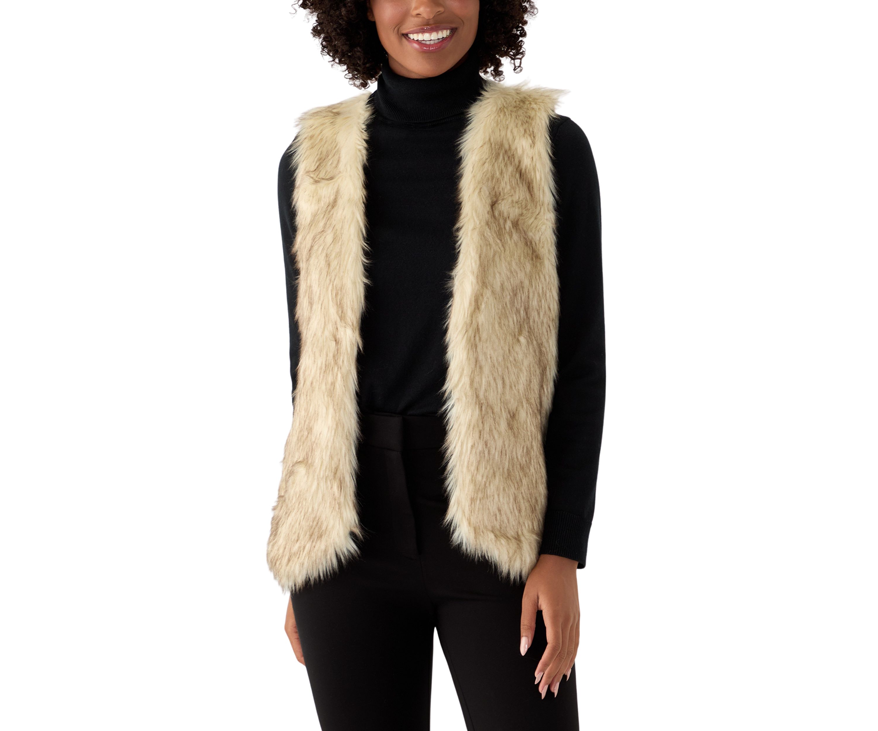 Womens Sleeveless Fur Vest