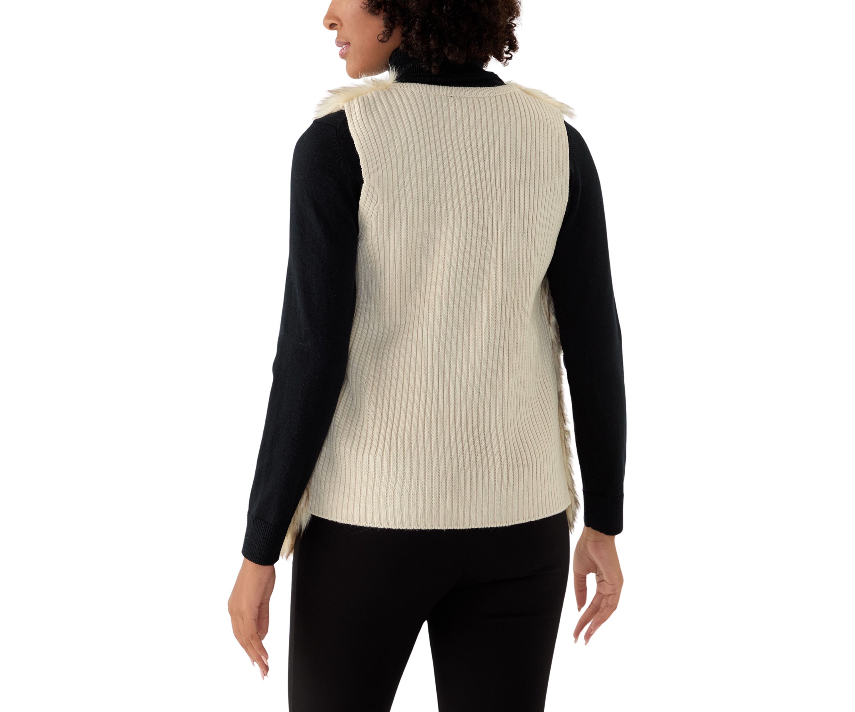 Womens Sleeveless Fur Vest