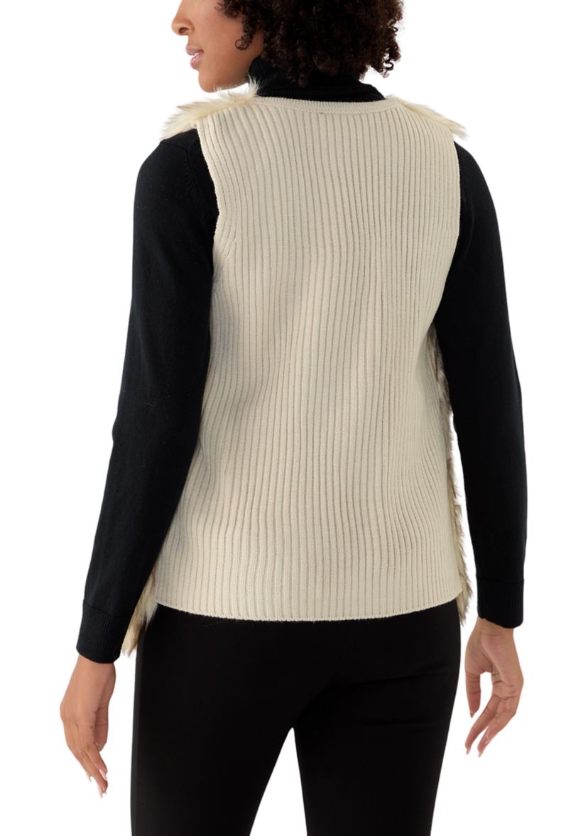 Womens Sleeveless Fur Vest