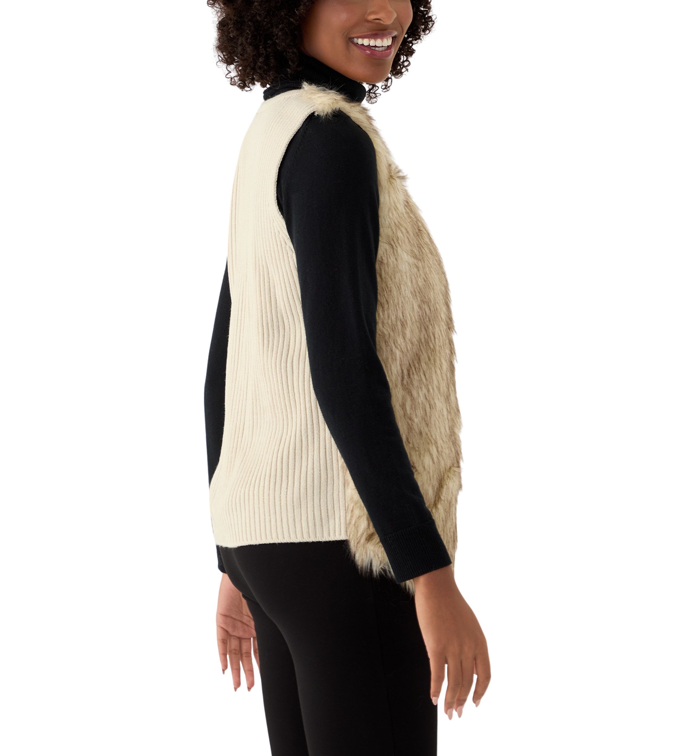 Womens Sleeveless Fur Vest