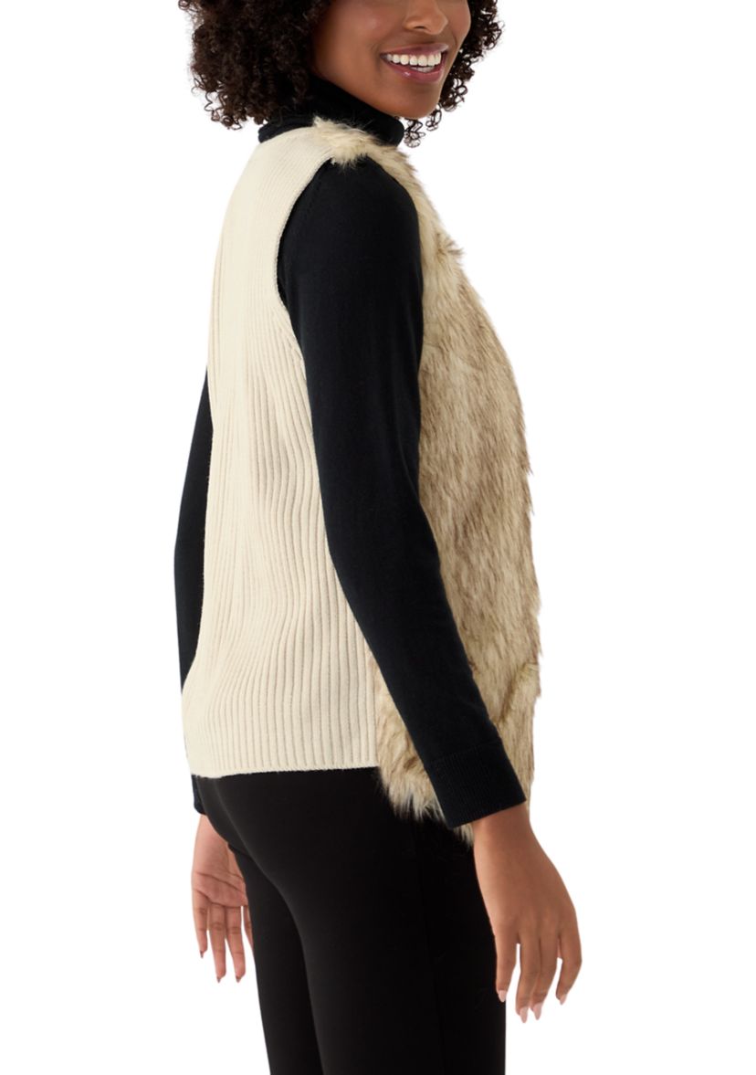 Womens Sleeveless Fur Vest
