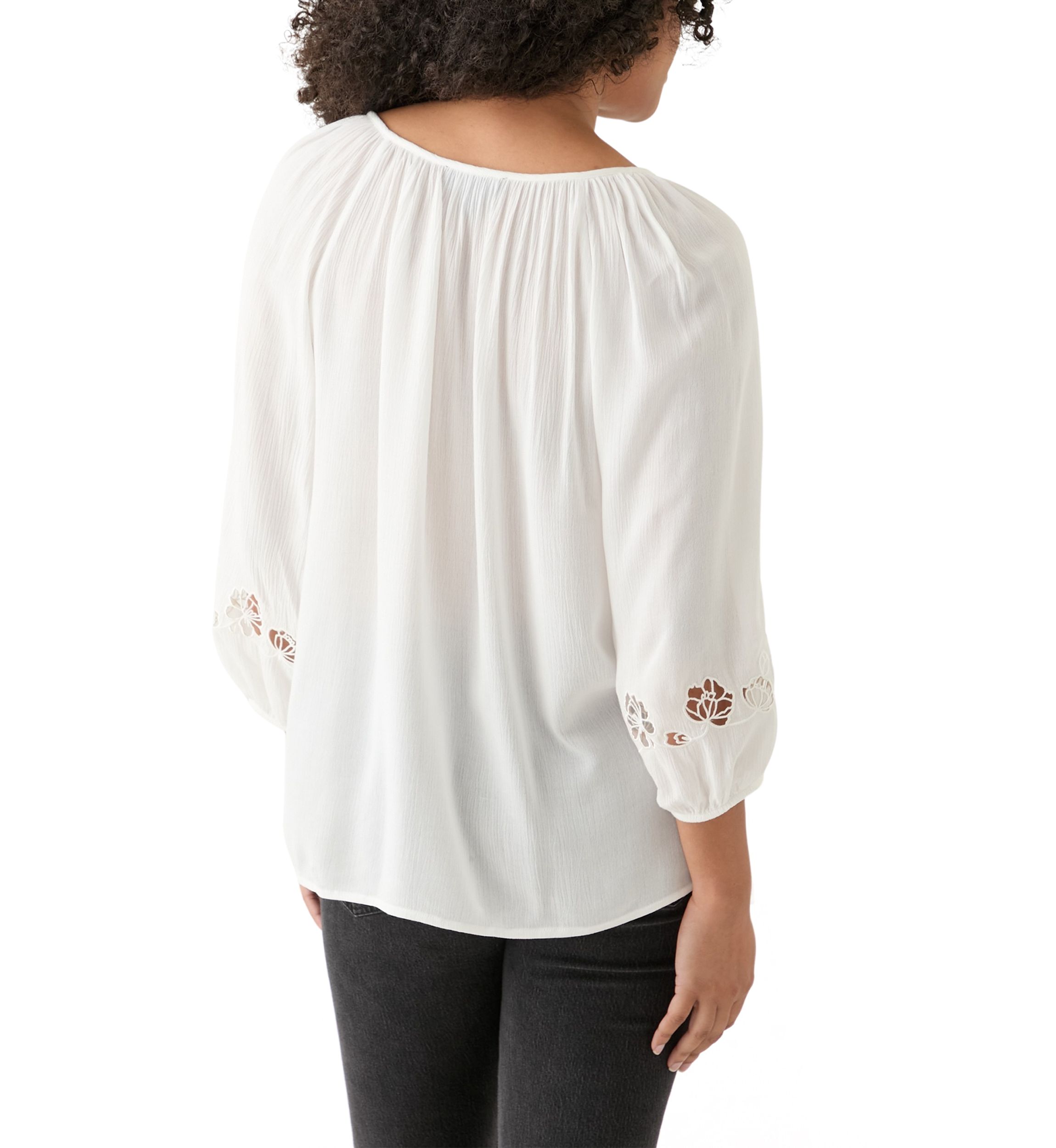 Womens Embroidered Sleeve Blouse