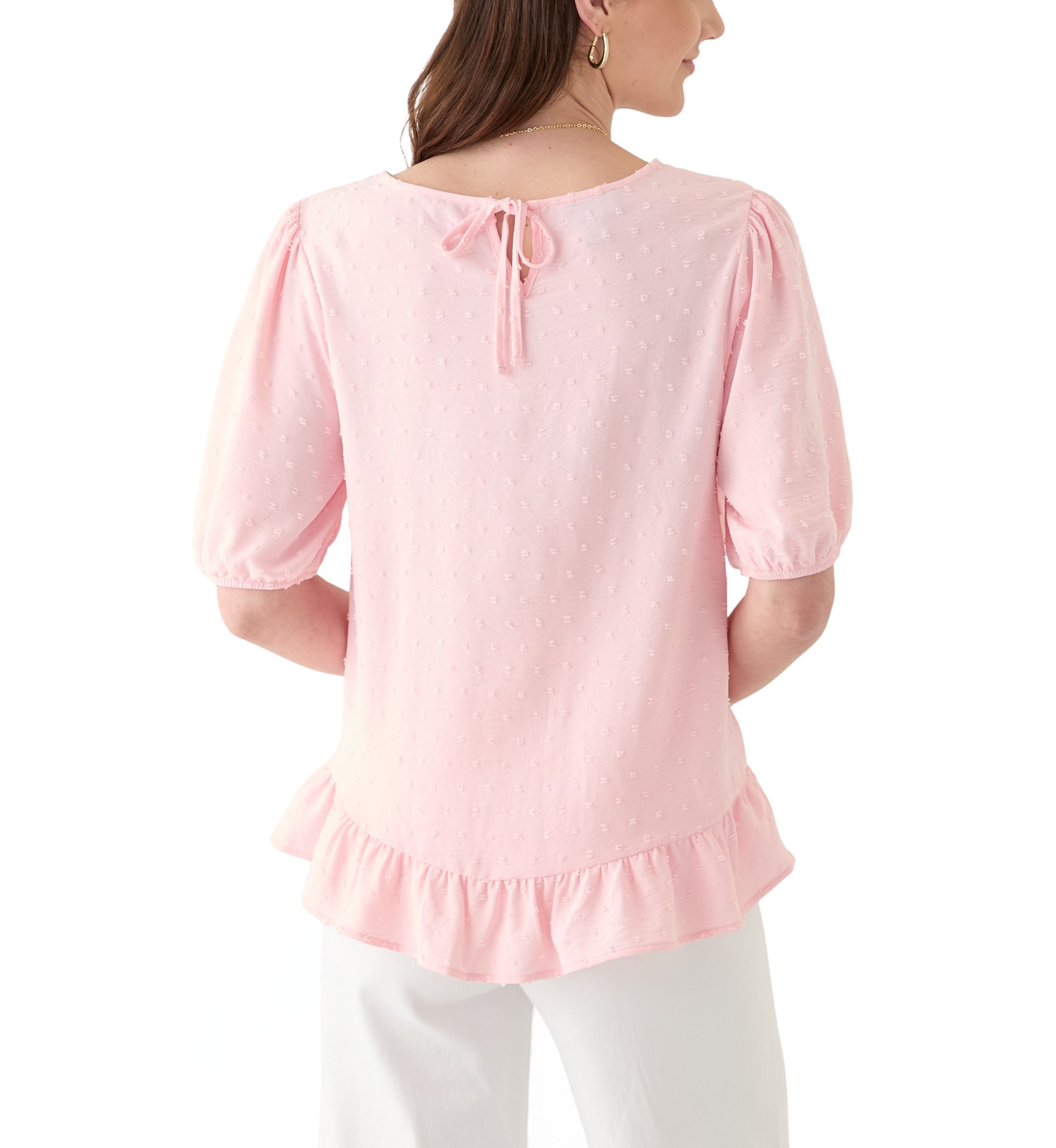 Womens Ruffle Trim Blouse