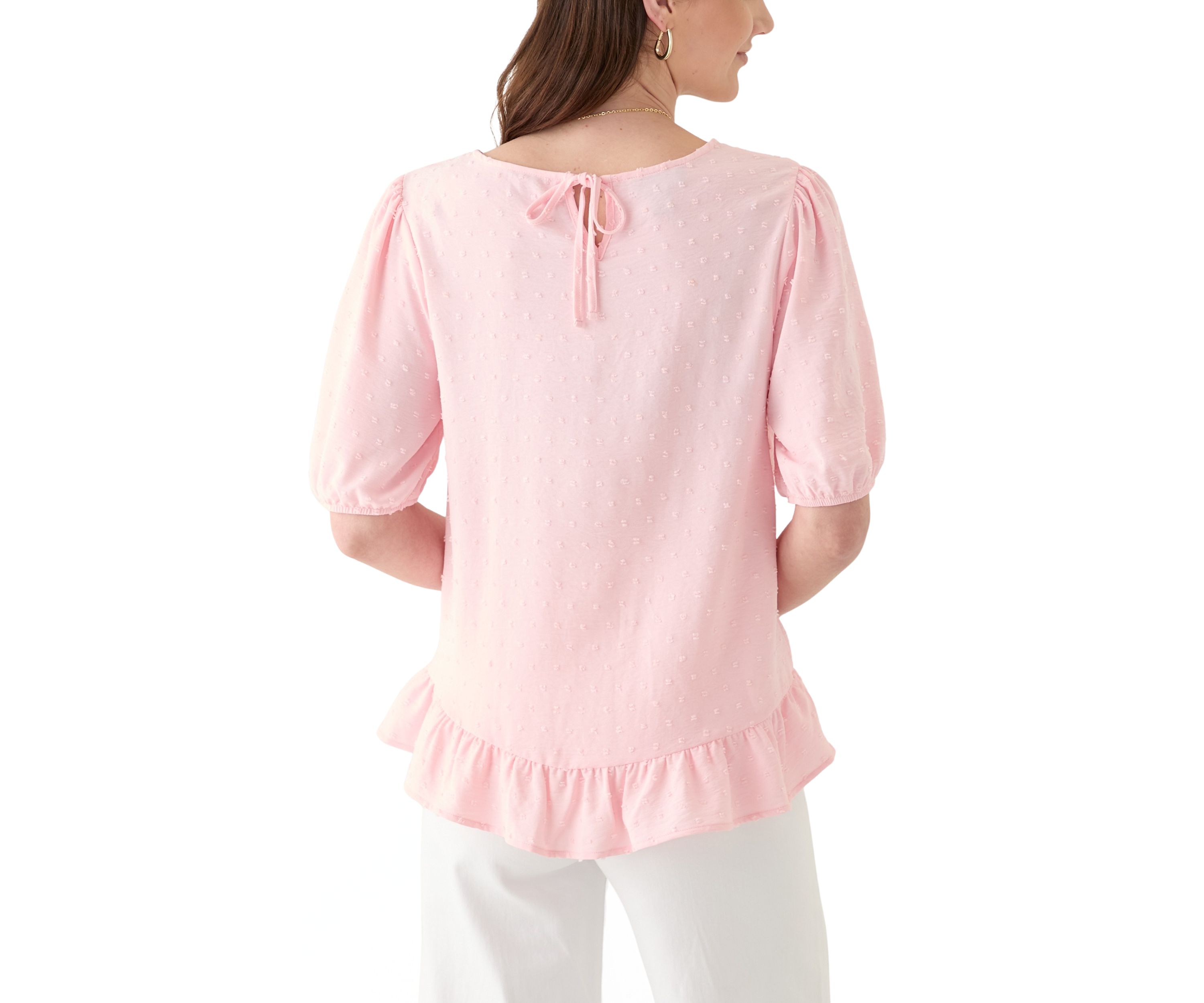 Womens Ruffle Trim Blouse