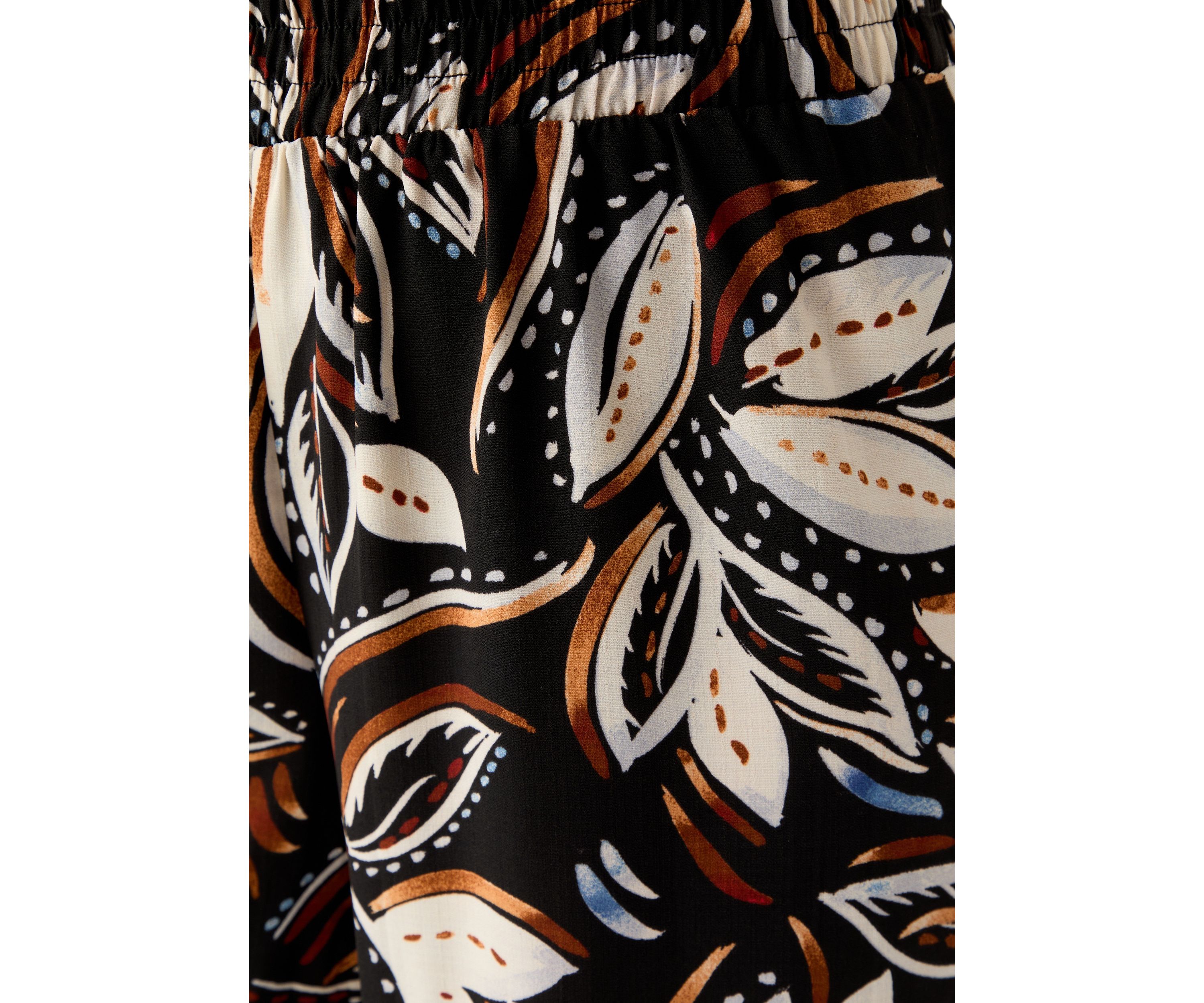 Womens Printed Wide Leg Drawstring Pants