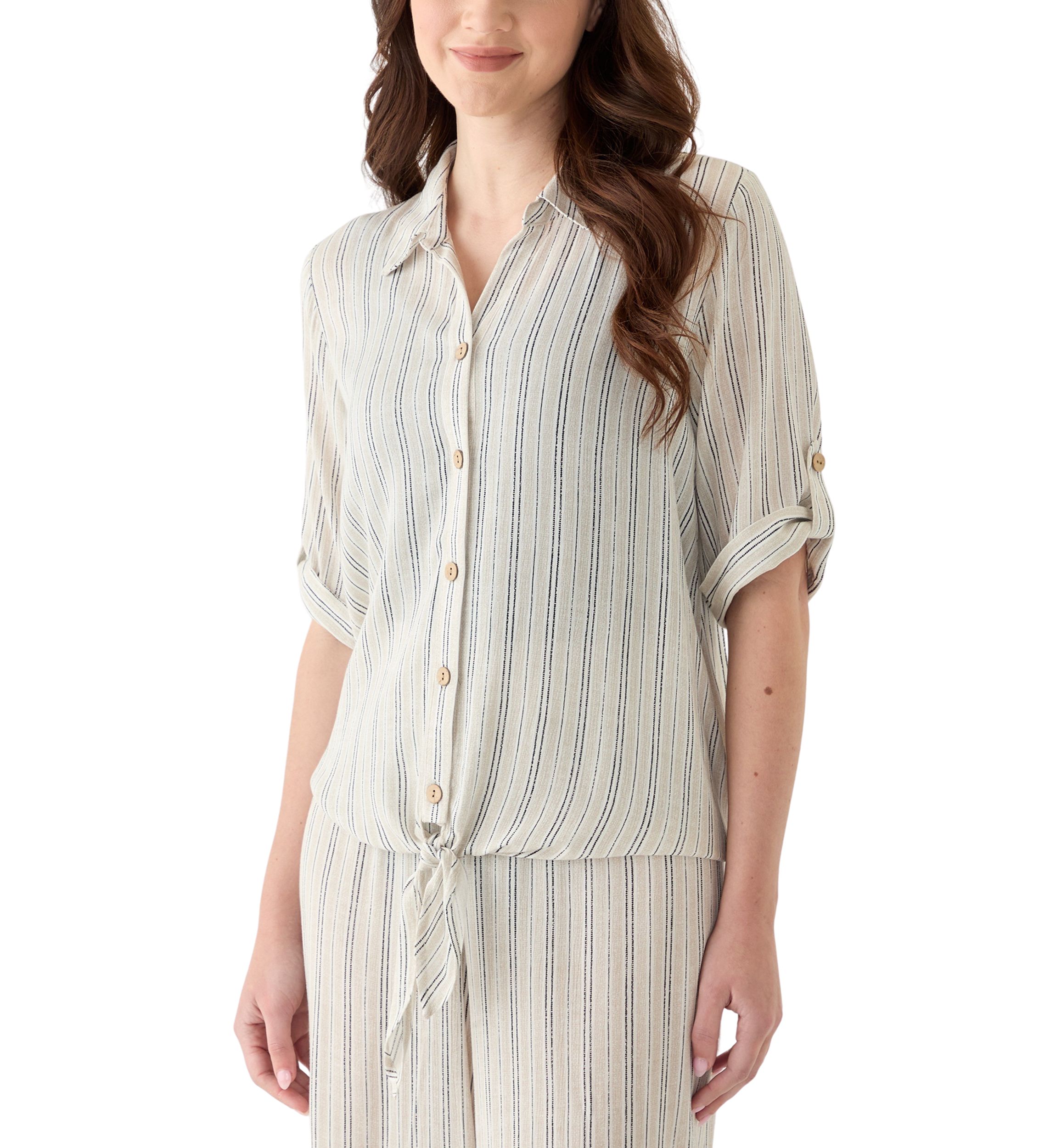Womens Button Front Top