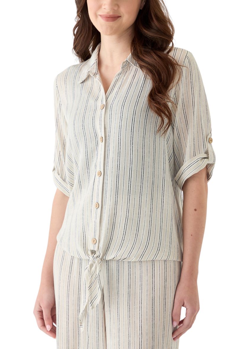Womens Button Front Top