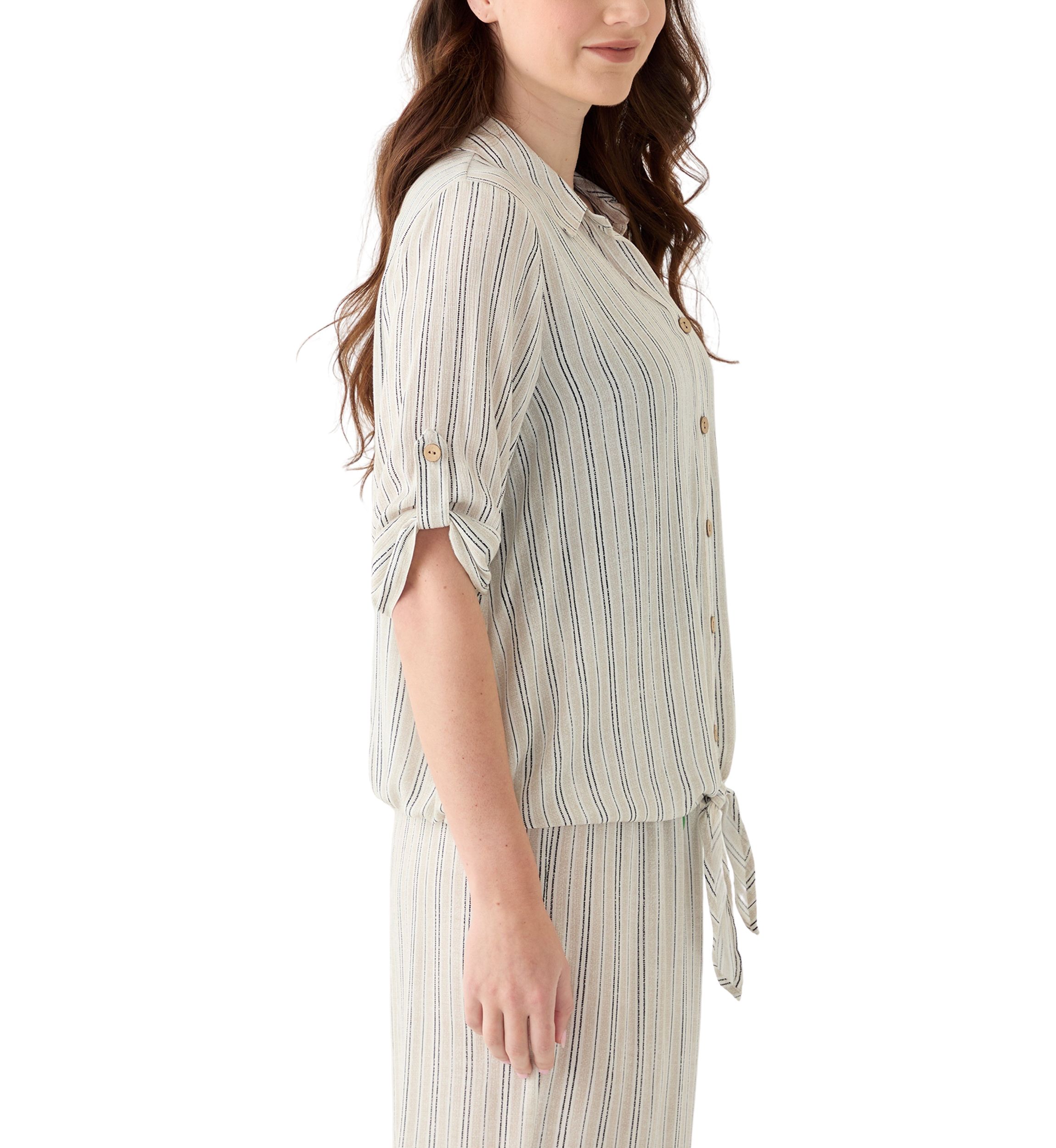 Womens Button Front Top