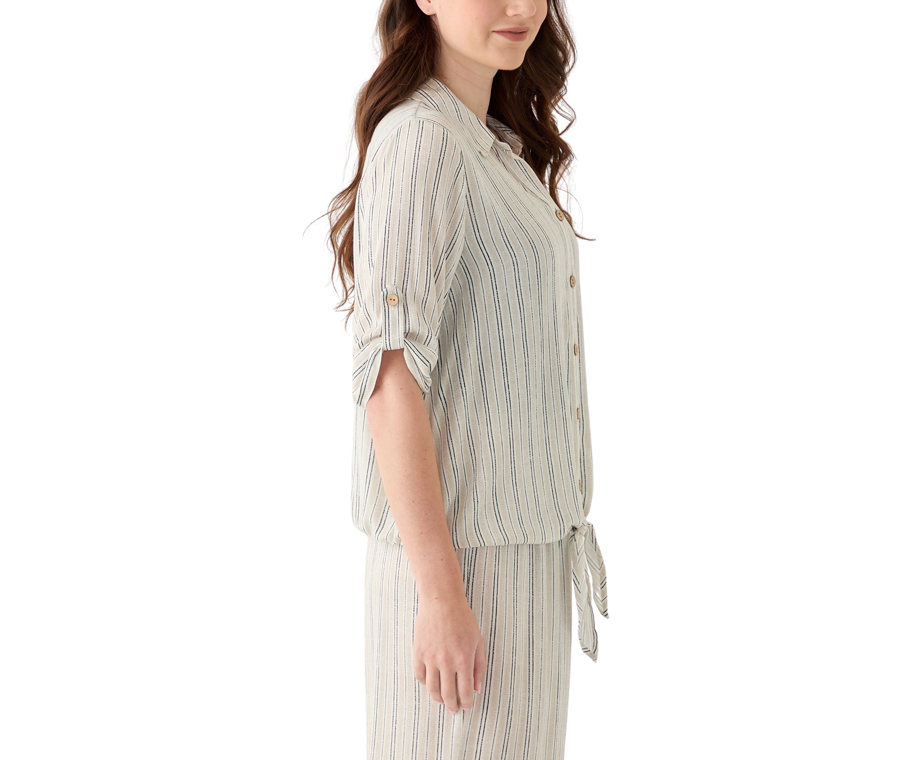 Womens Button Front Top