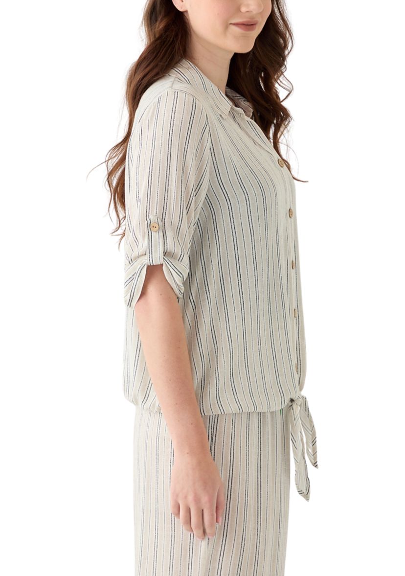 Womens Button Front Top