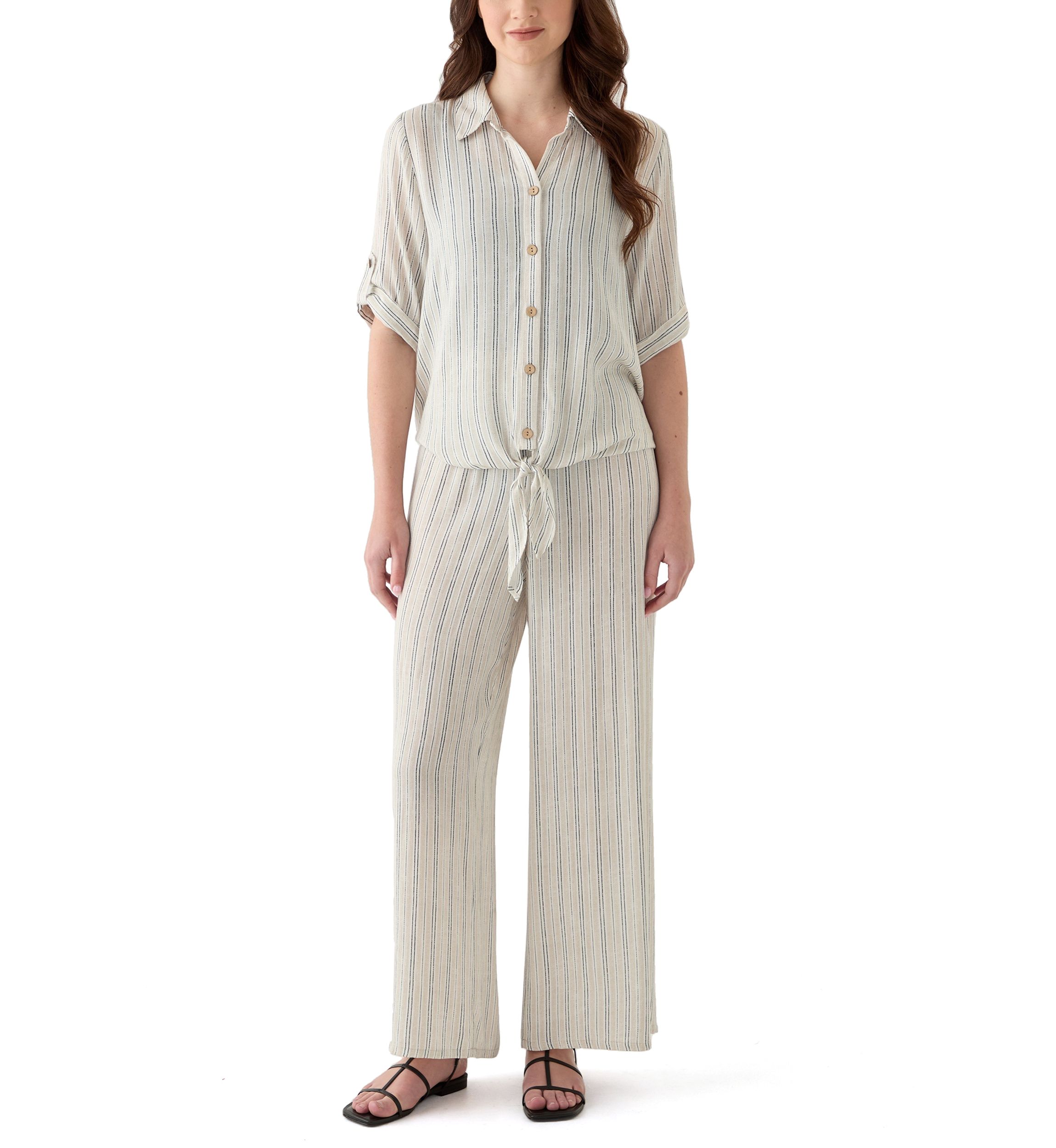 Womens Button Front Top