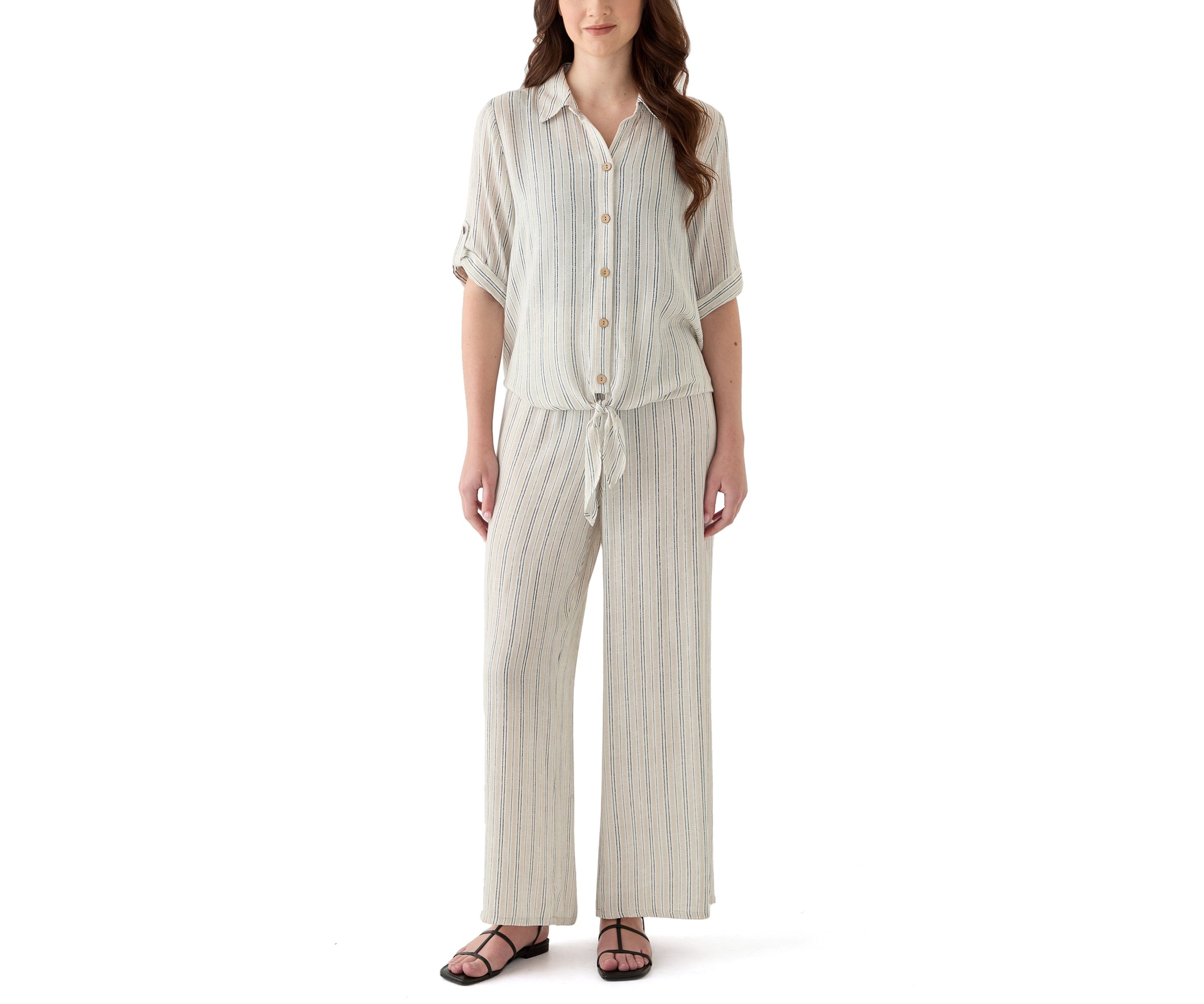 Womens Button Front Top