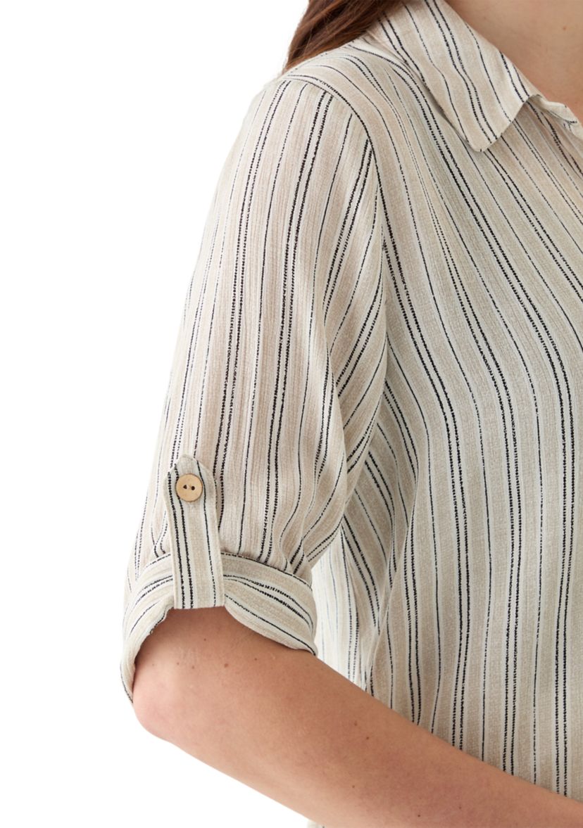 Womens Button Front Top