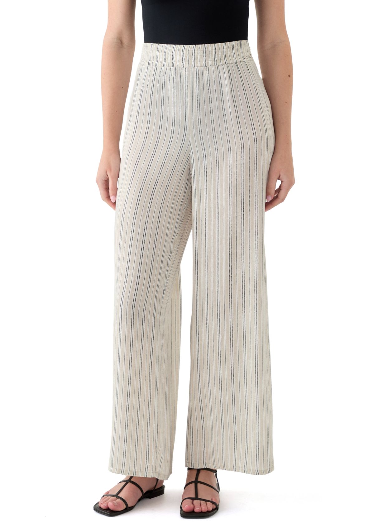 Womens Pull On Stripe Pants