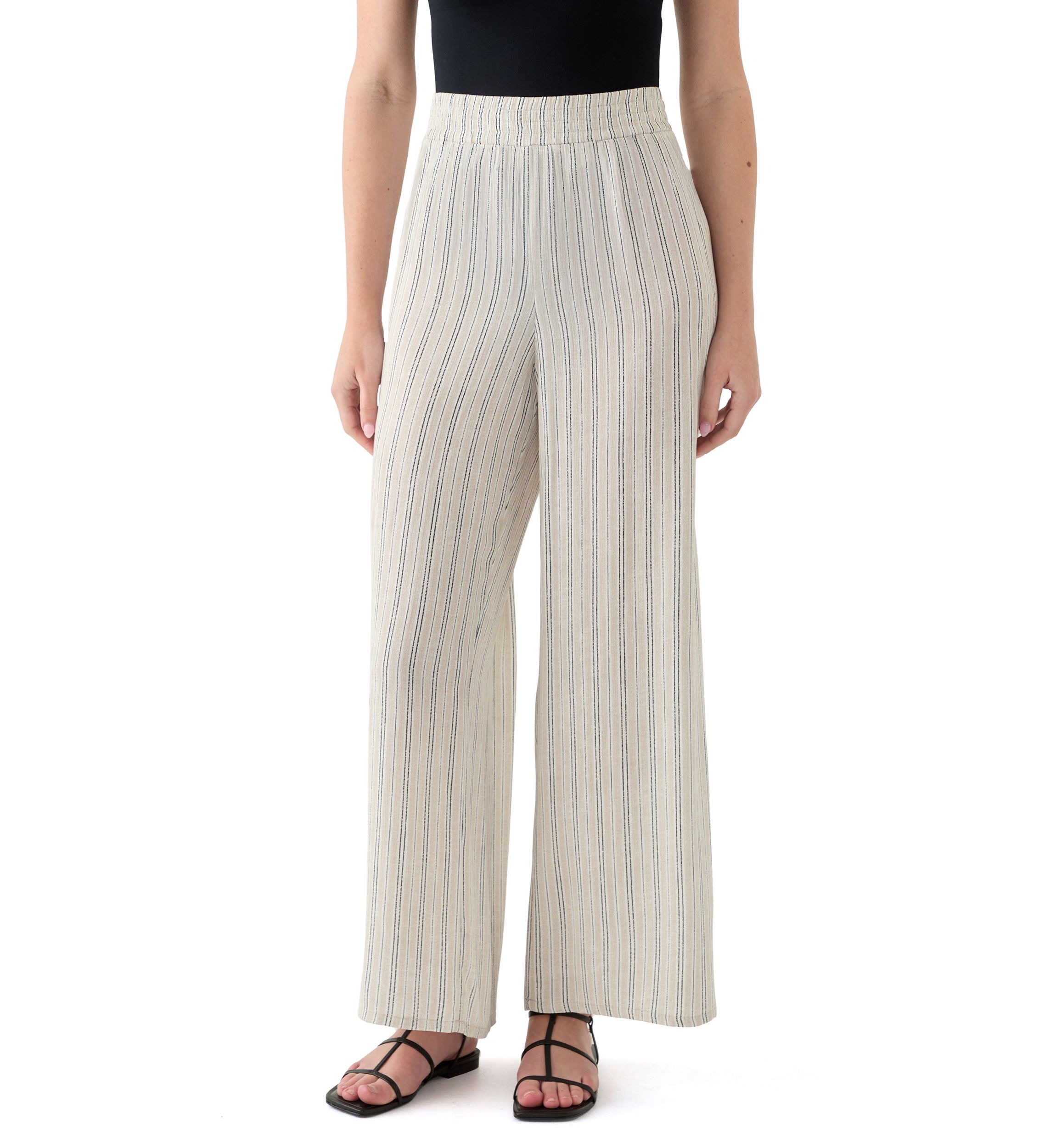 Womens Pull On Stripe Pants