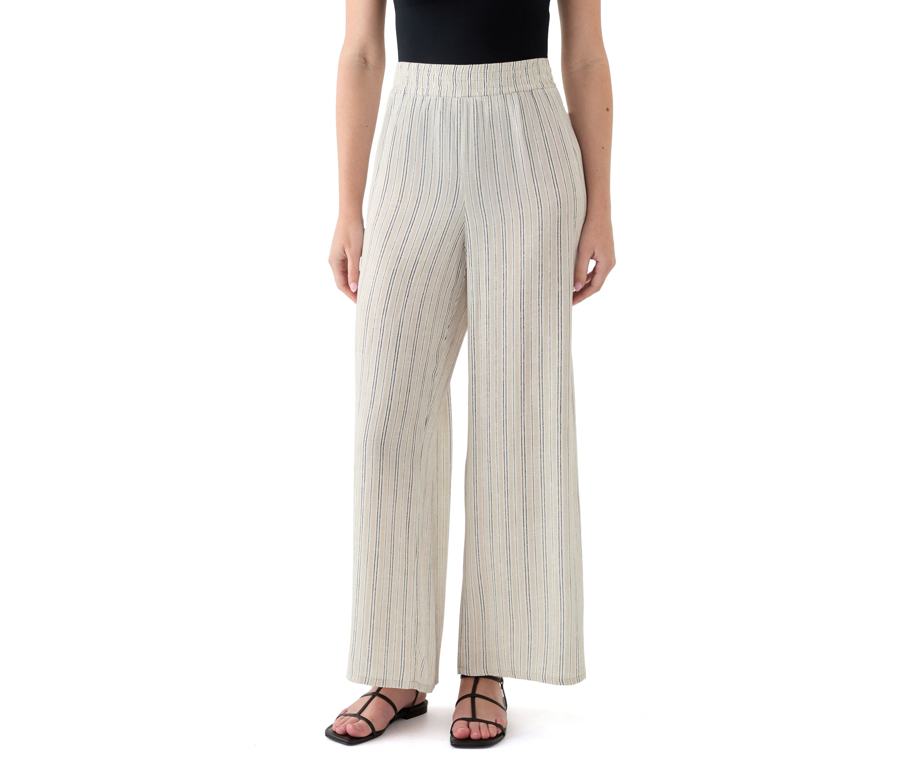 Womens Pull On Stripe Pants