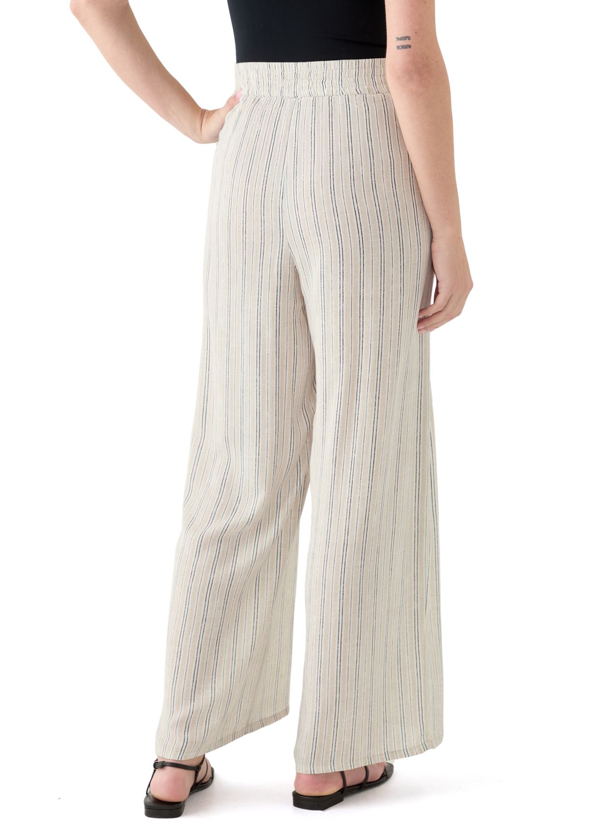 Womens Pull On Stripe Pants