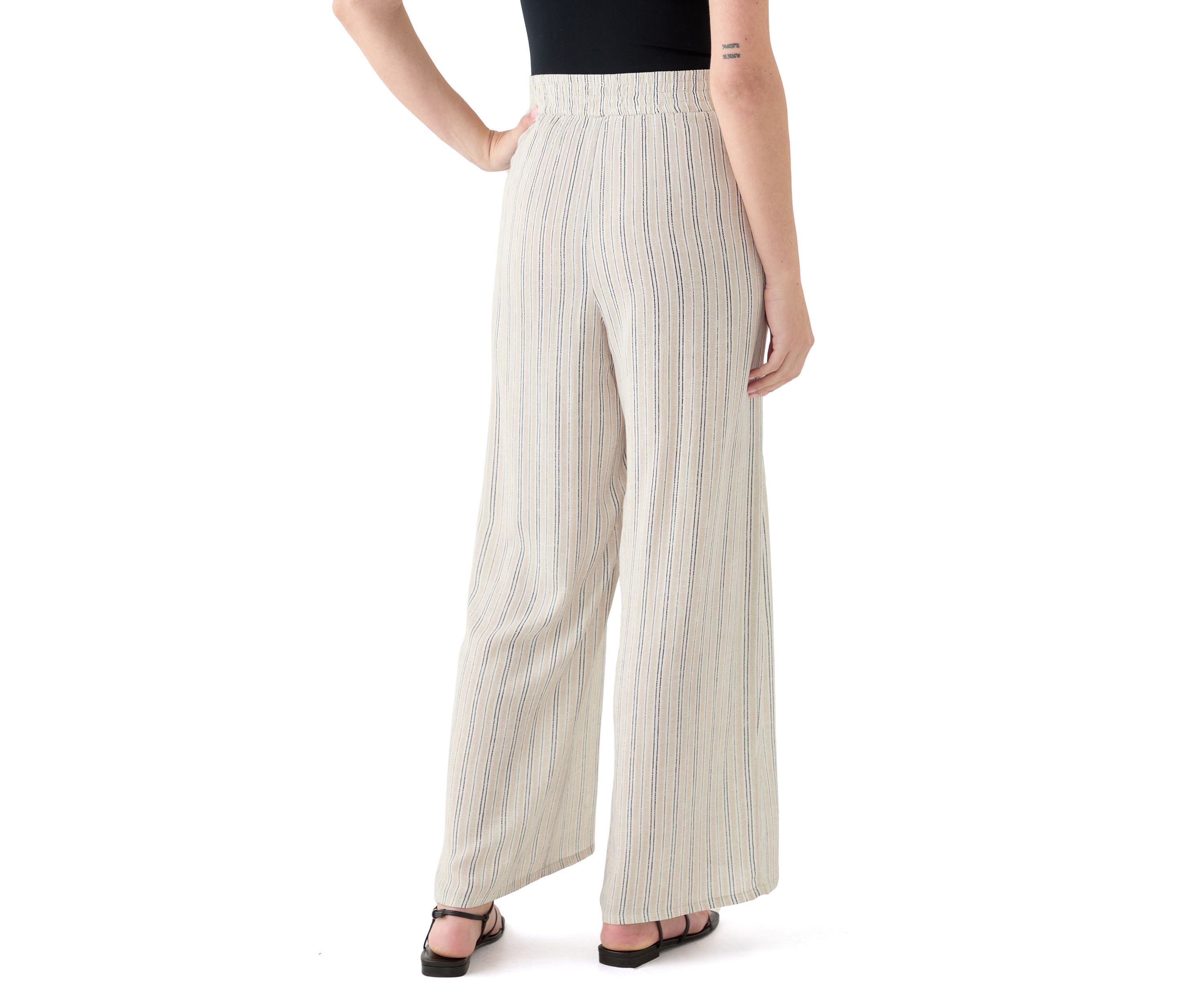 Womens Pull On Stripe Pants