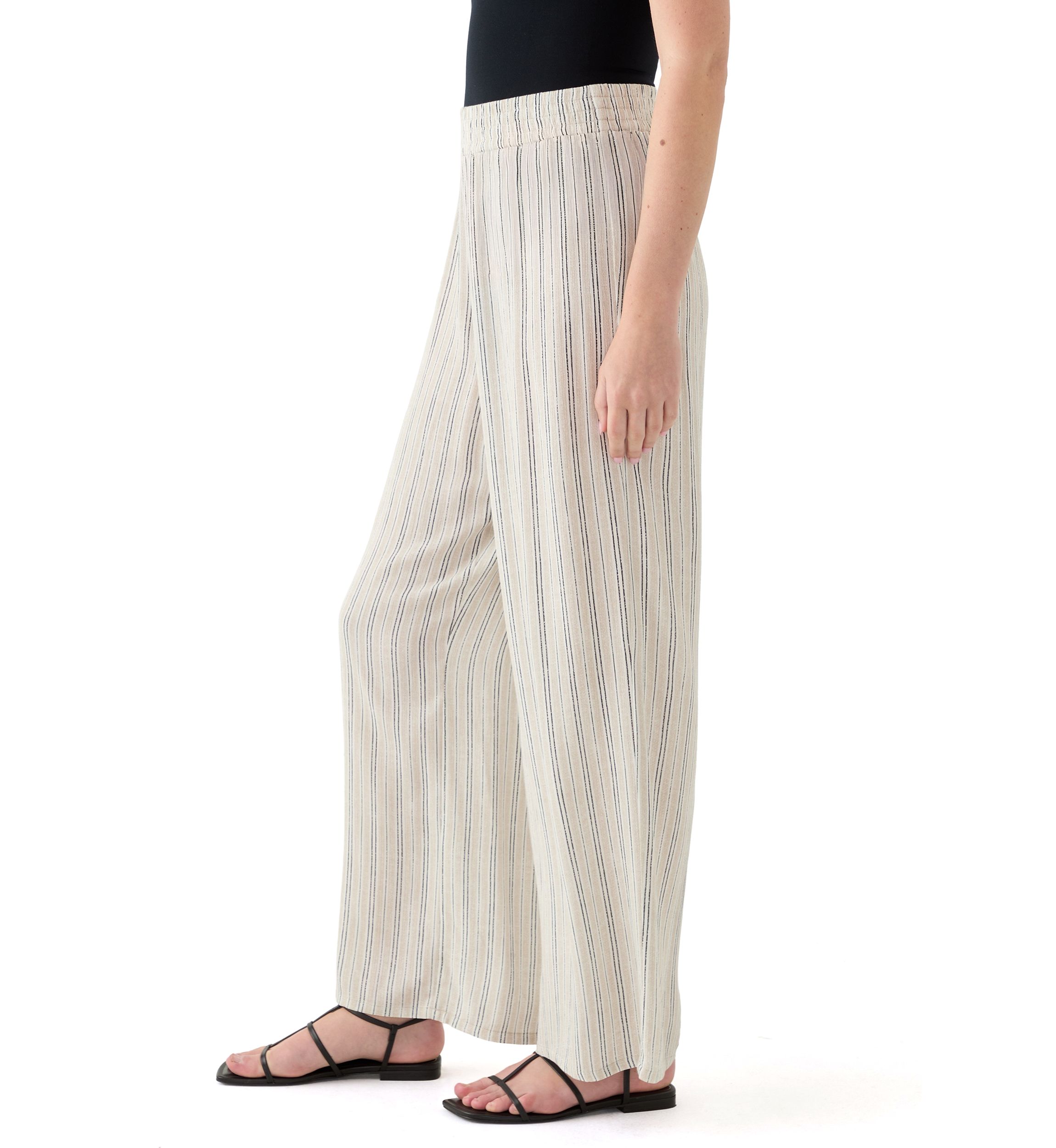 Womens Pull On Stripe Pants